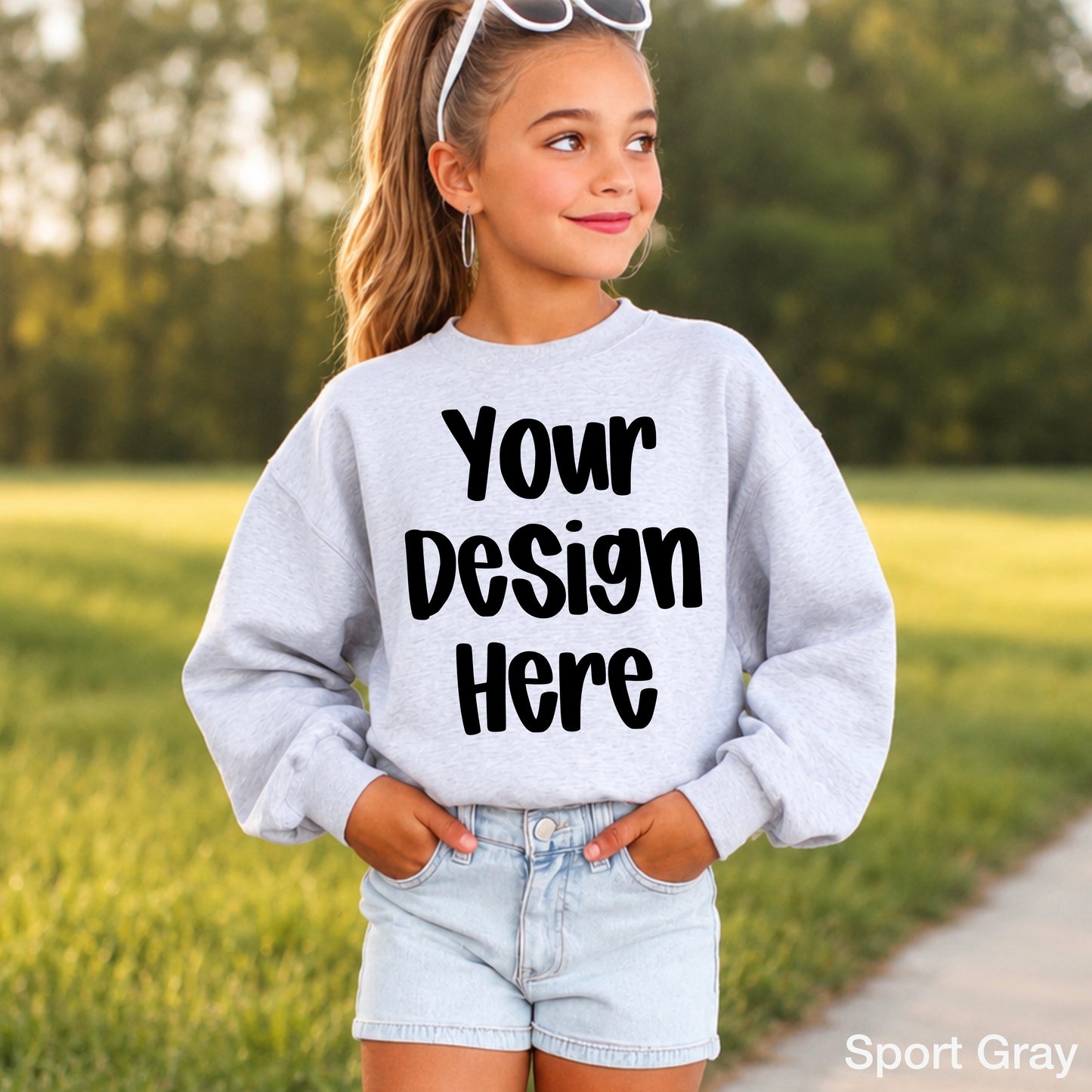 Custom Youth Print On Demand Gildan Sweatshirt