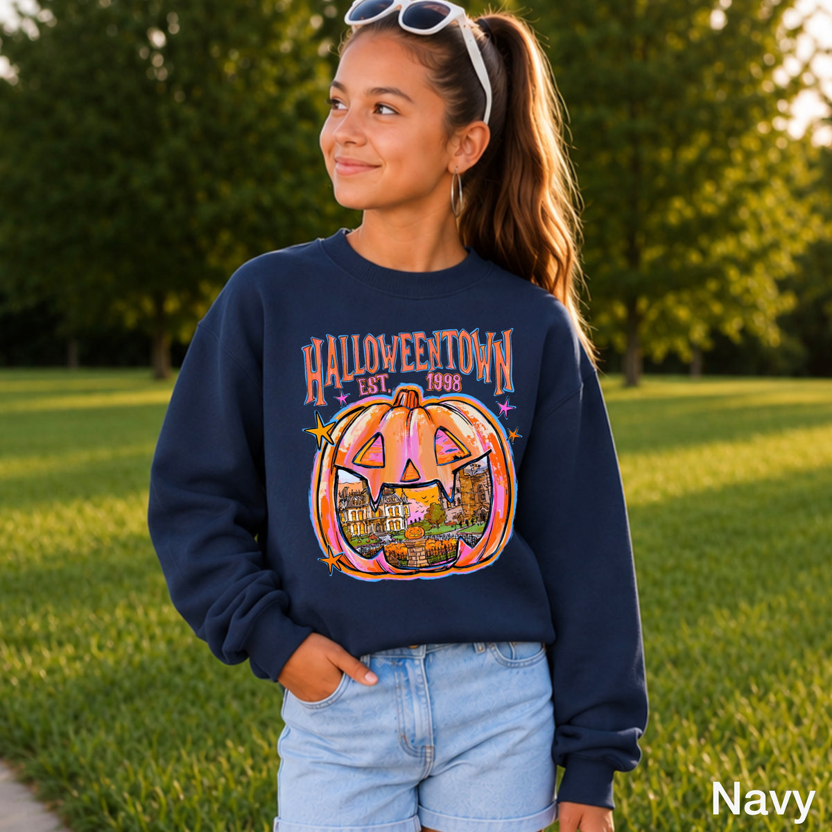 Halloween Town Youth Crewneck Sweatshirt