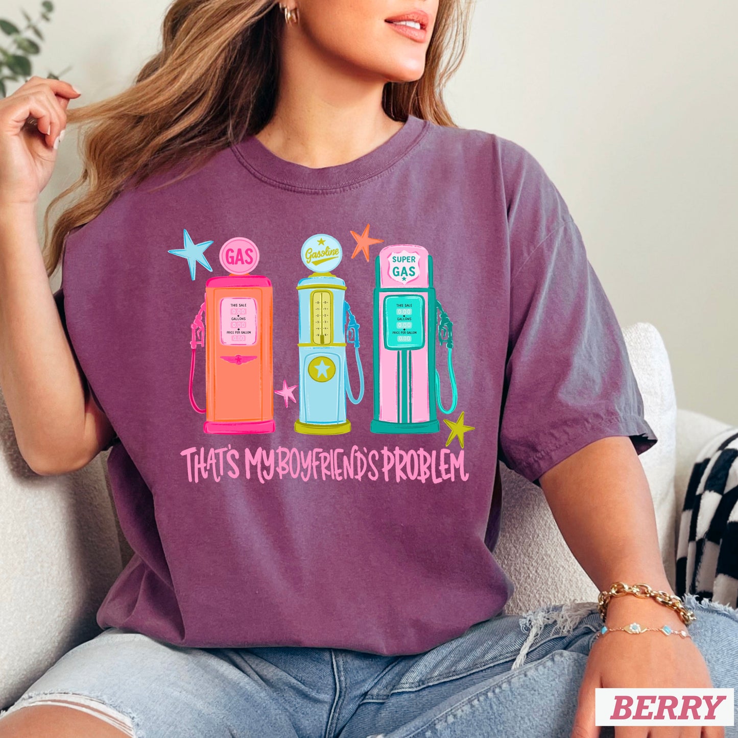 That’s My Boyfriends Problem Gas Station Comfort Color Graphic Tee