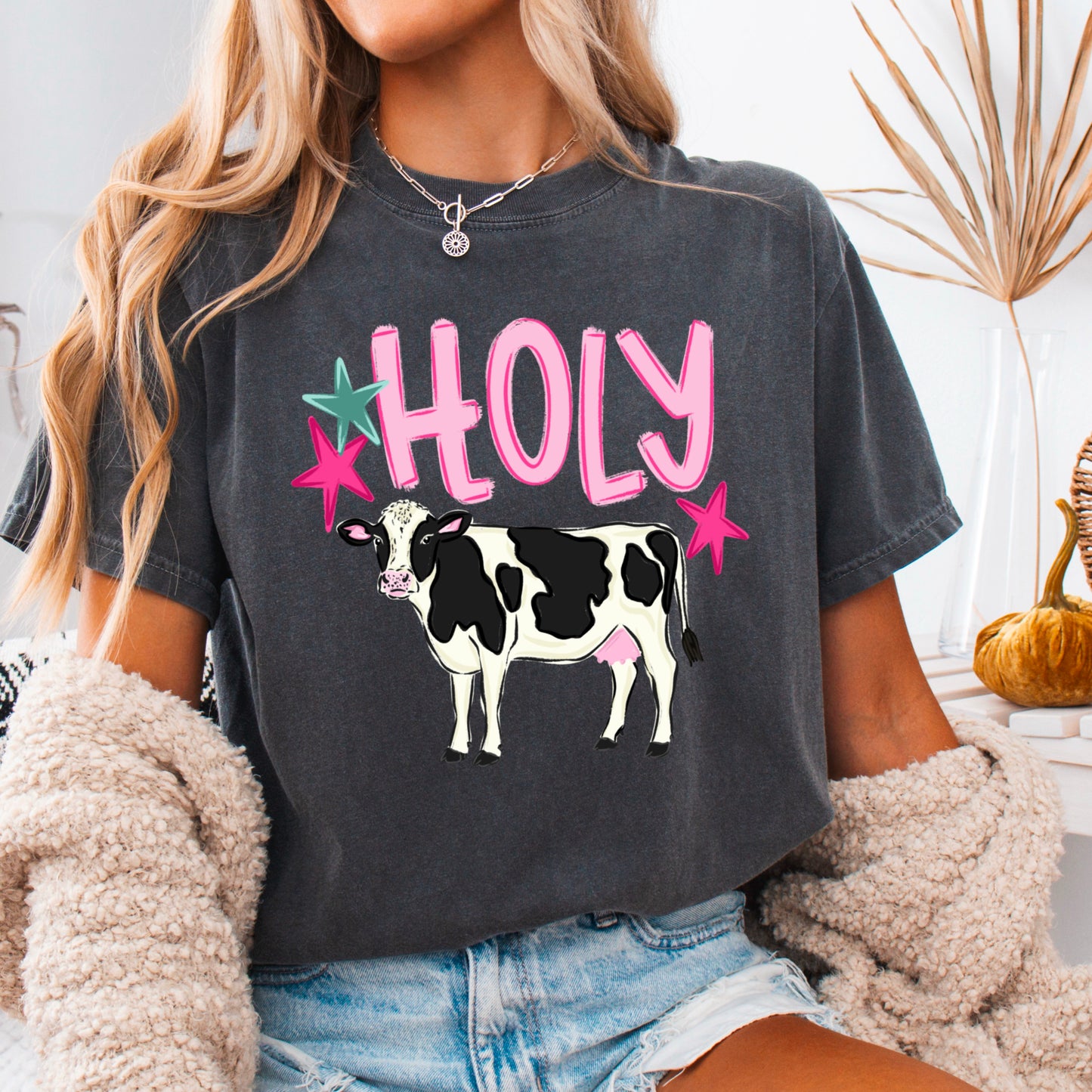 Holy Cow Comfort Color Graphic Tee