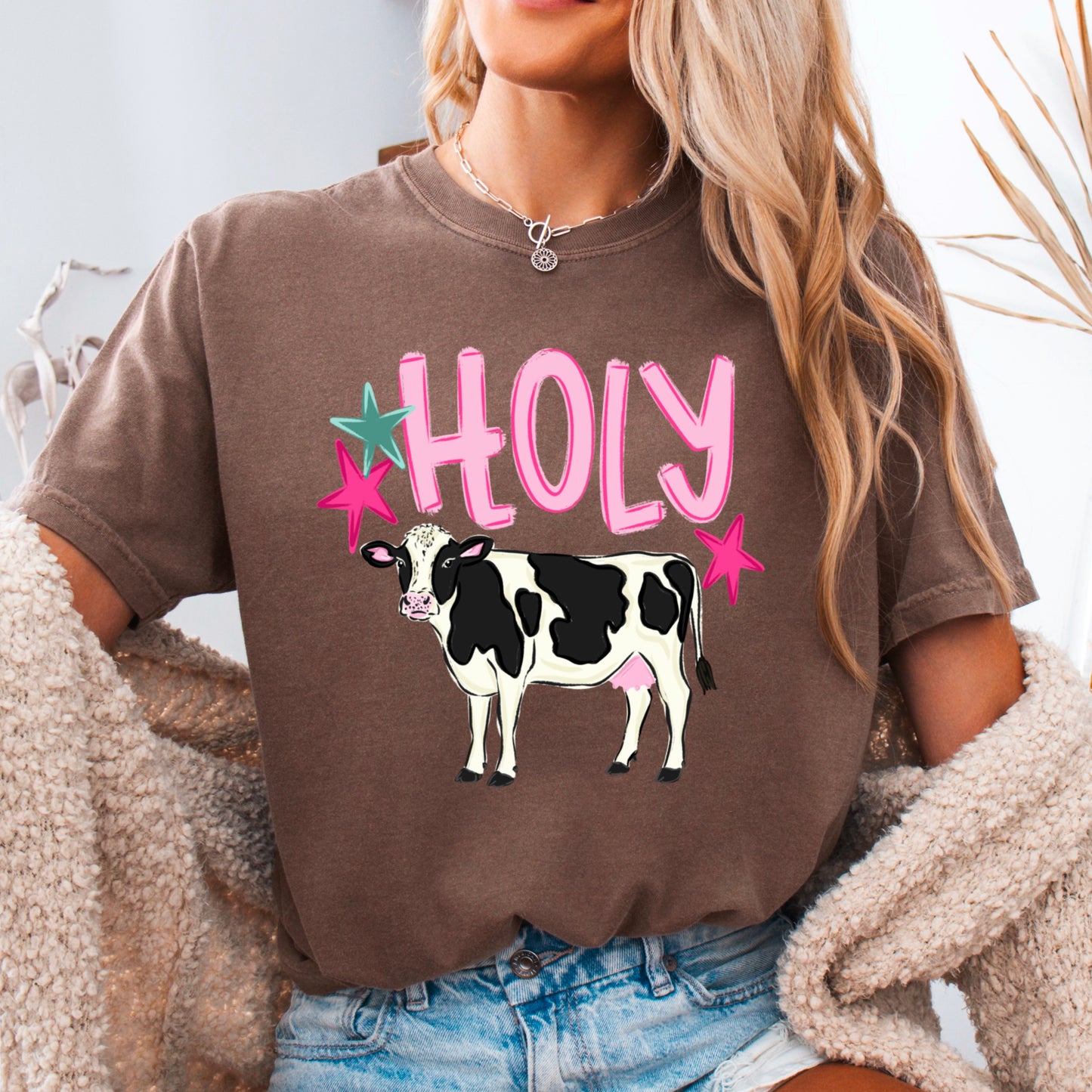 Holy Cow Comfort Color Graphic Tee