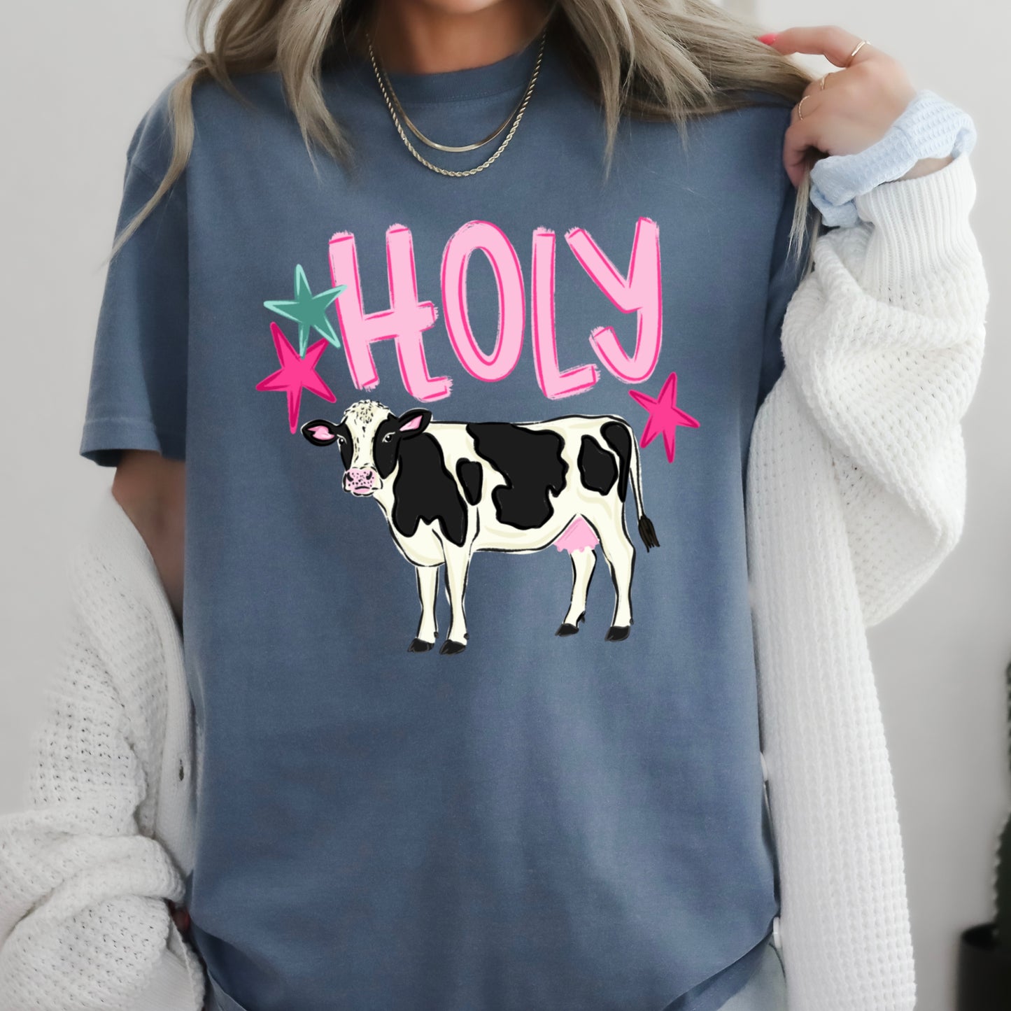 Holy Cow Comfort Color Graphic Tee
