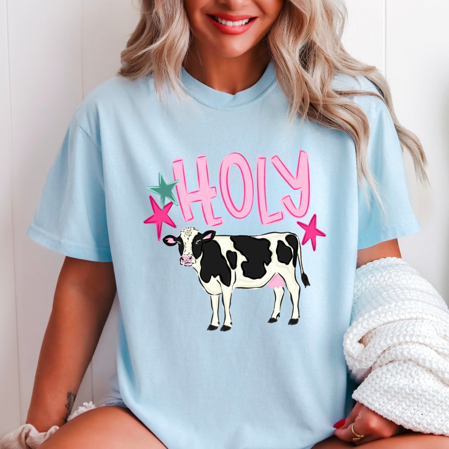 Holy Cow Comfort Color Graphic Tee