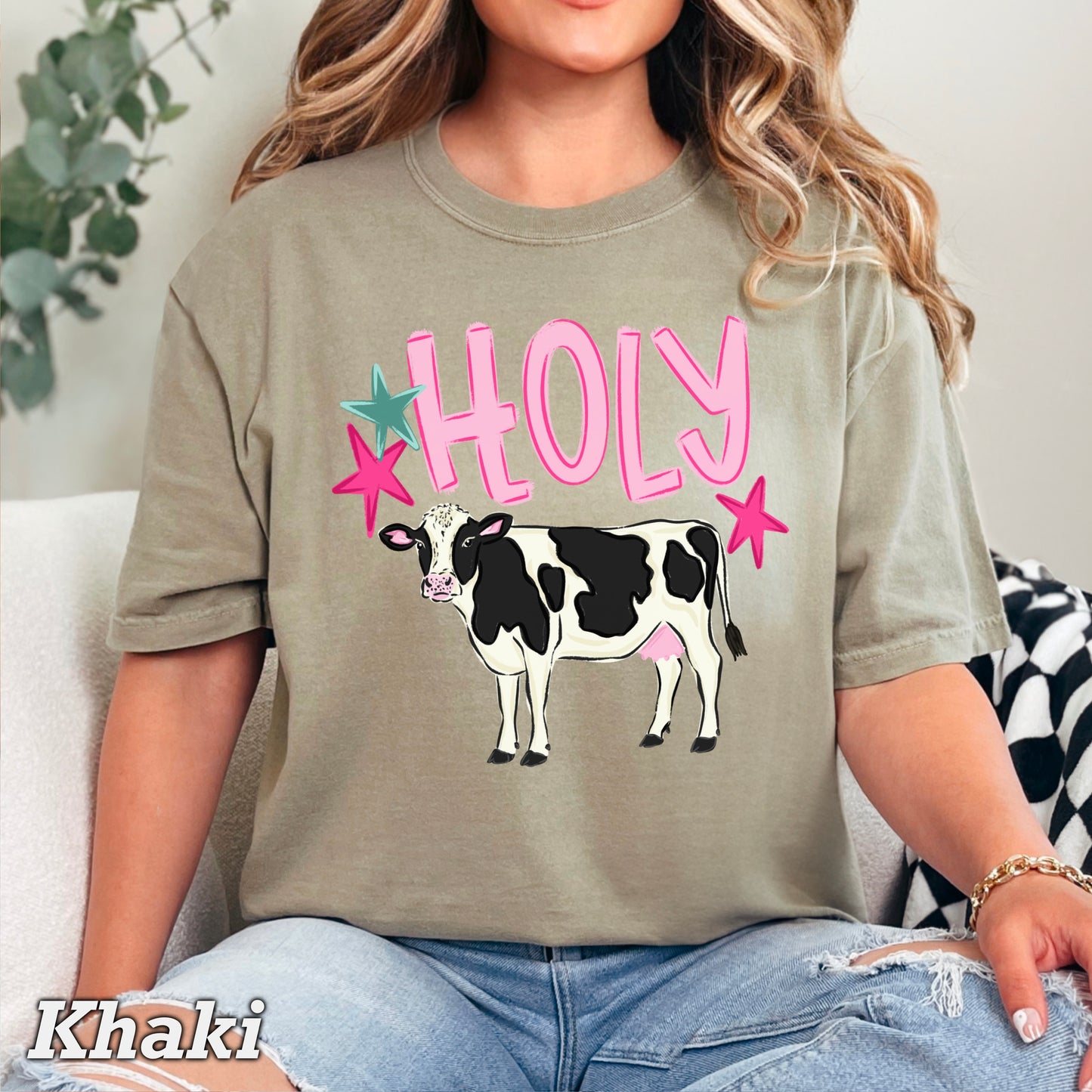 Holy Cow Comfort Color Graphic Tee