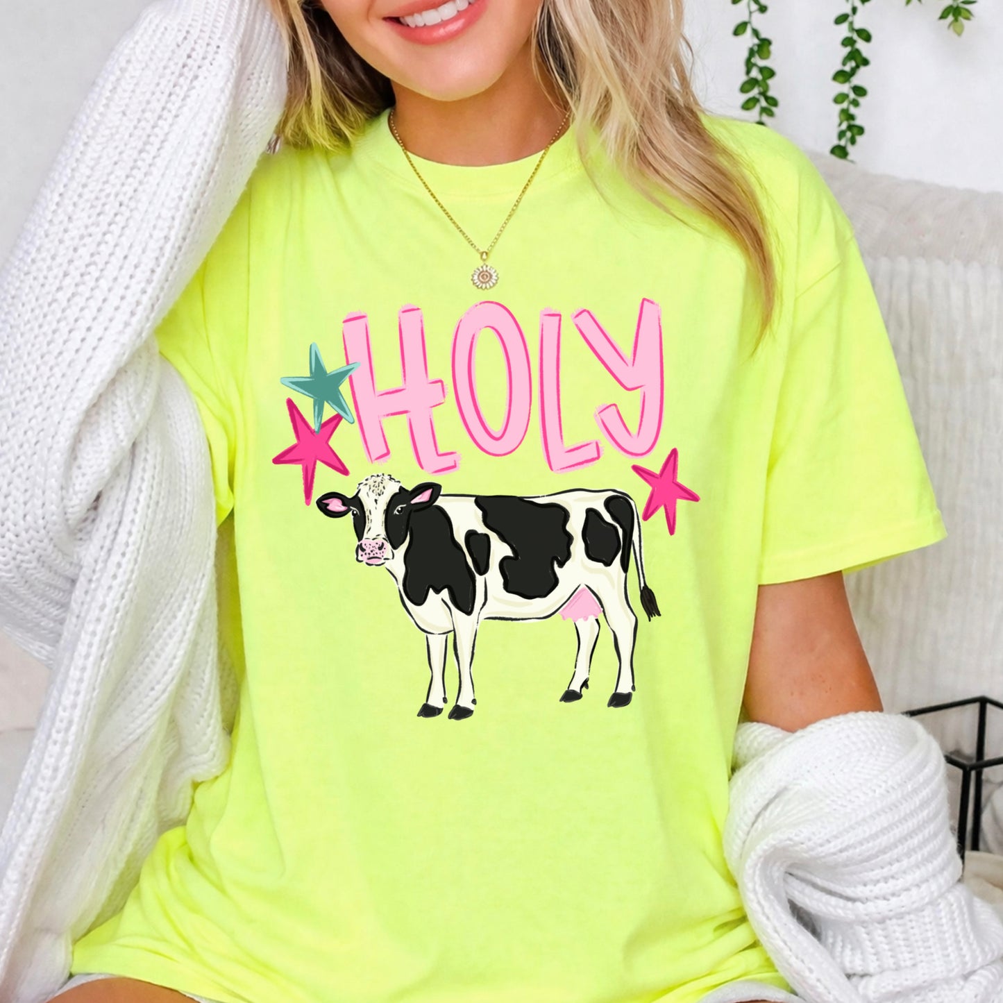 Holy Cow Comfort Color Graphic Tee