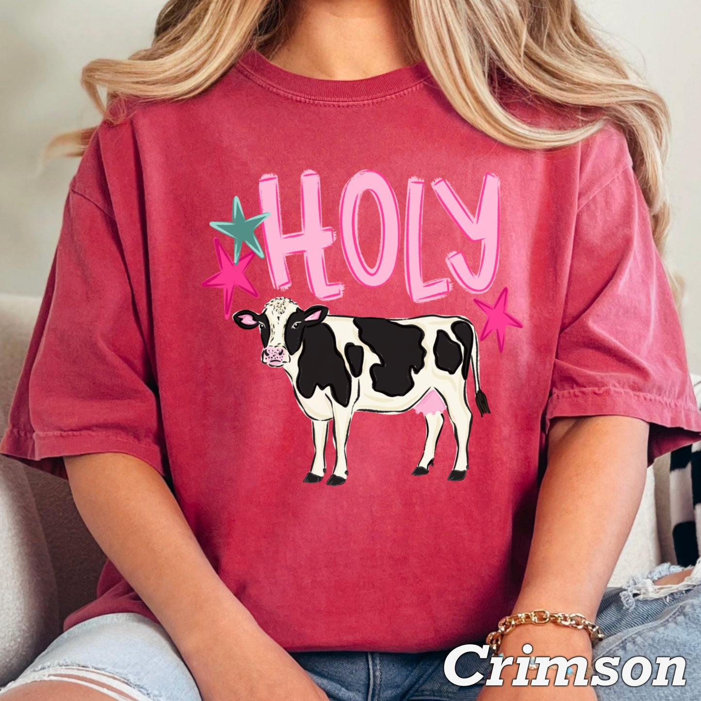 Holy Cow Comfort Color Graphic Tee