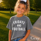 Fridays And Football Youth Comfort Color T-Shirt