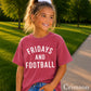 Fridays And Football Youth Comfort Color T-Shirt