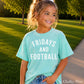 Fridays And Football Youth Comfort Color T-Shirt
