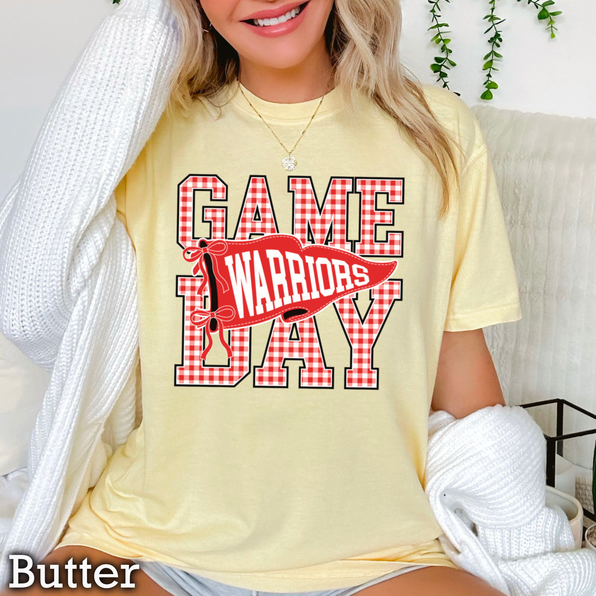 Warriors Comfort Color Graphic Tee