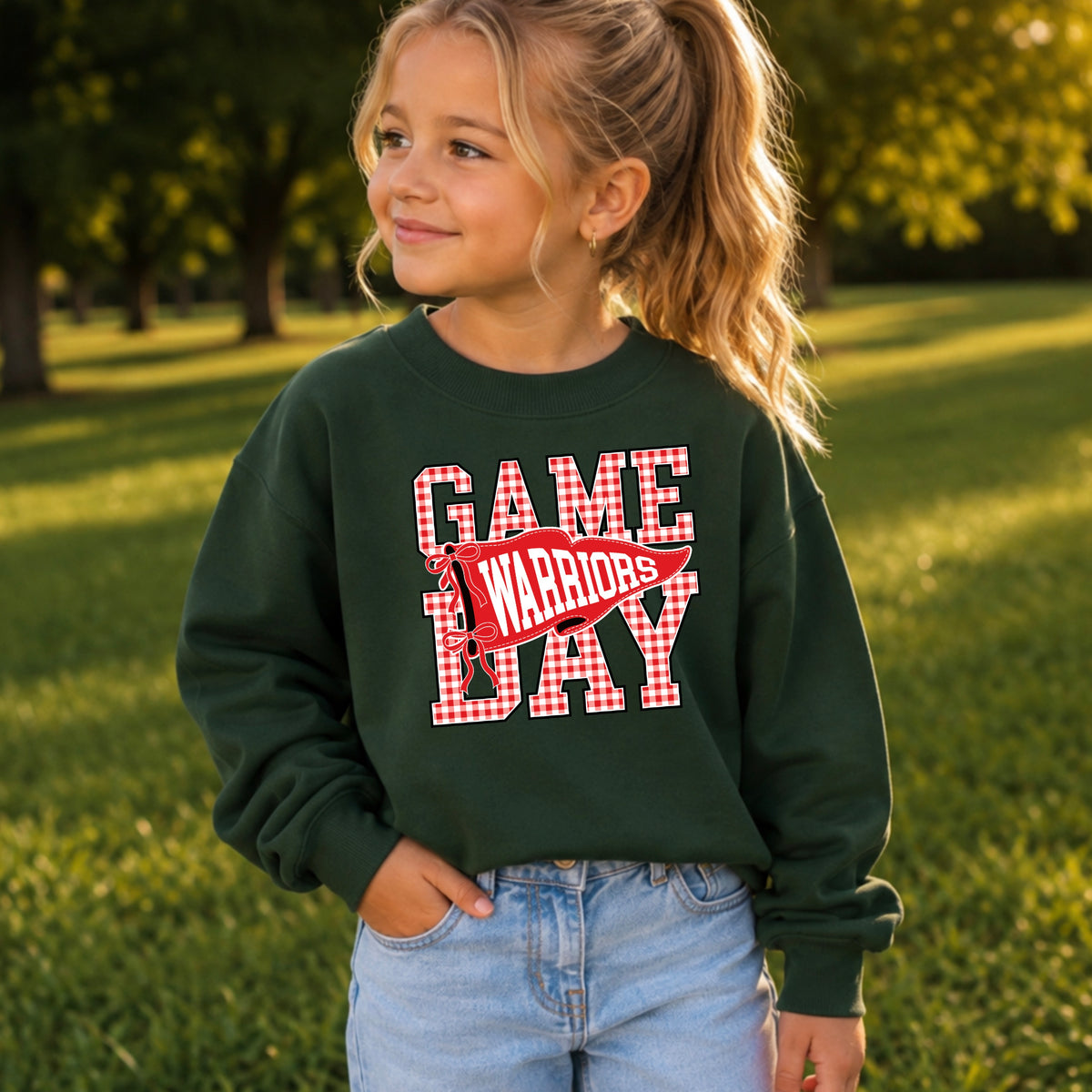 Warriors Youth Crewneck Sweatshirt