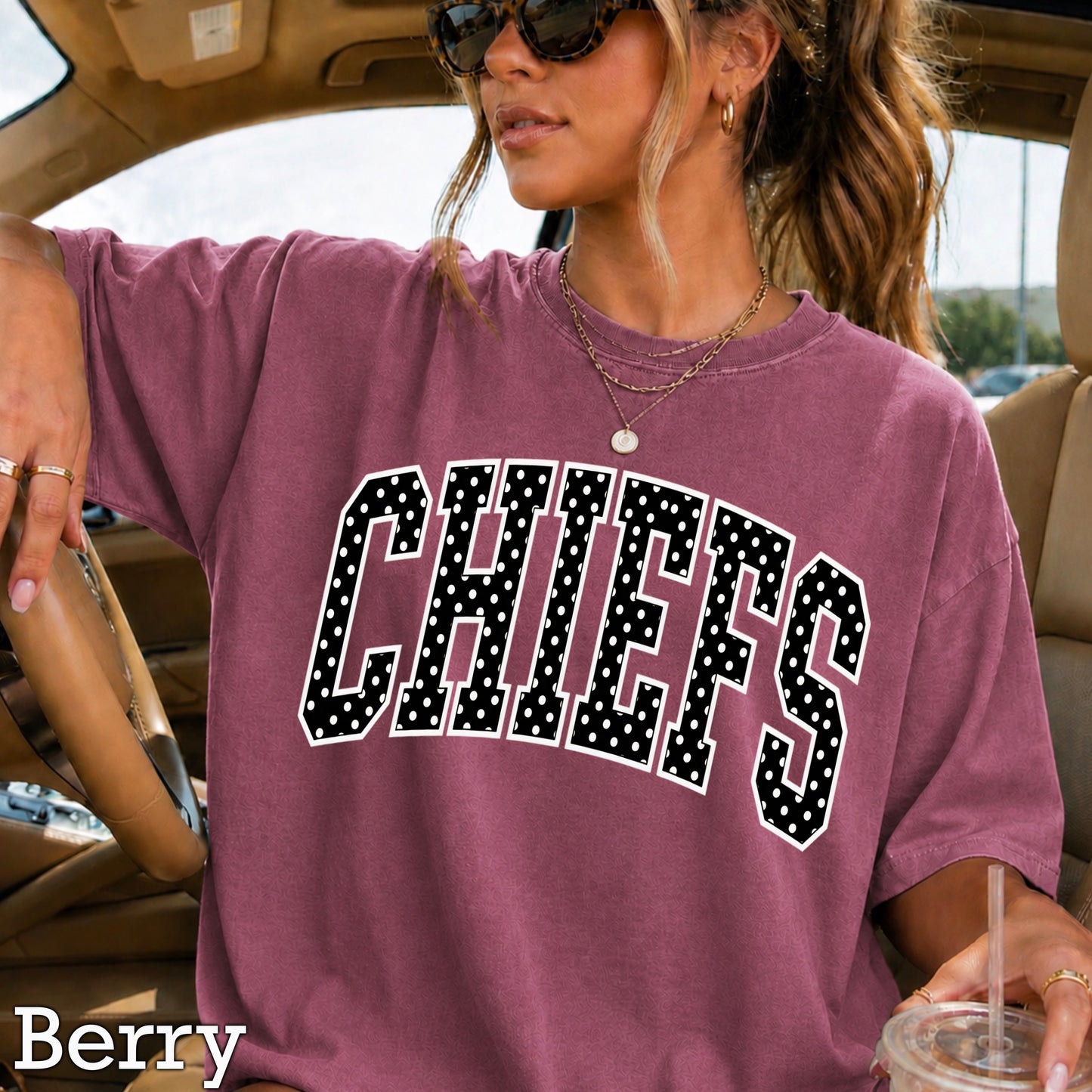 Chiefs Comfort Color Graphic Tee