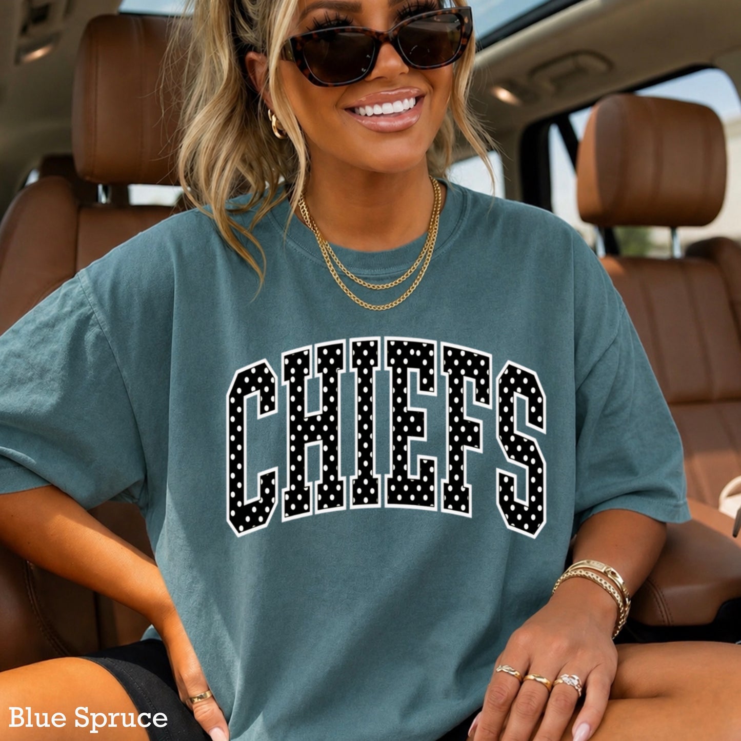 Chiefs Comfort Color Graphic Tee