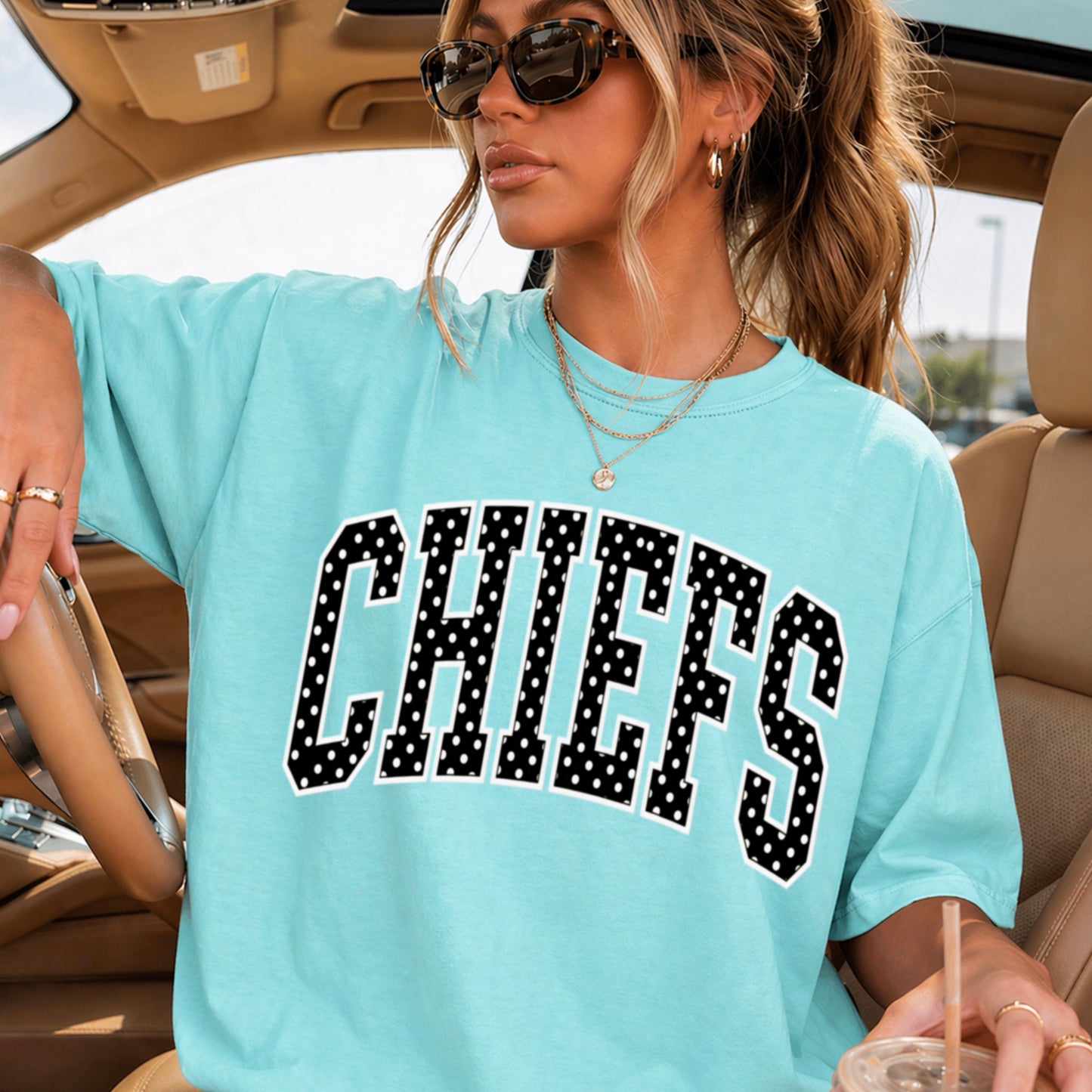 Chiefs Comfort Color Graphic Tee