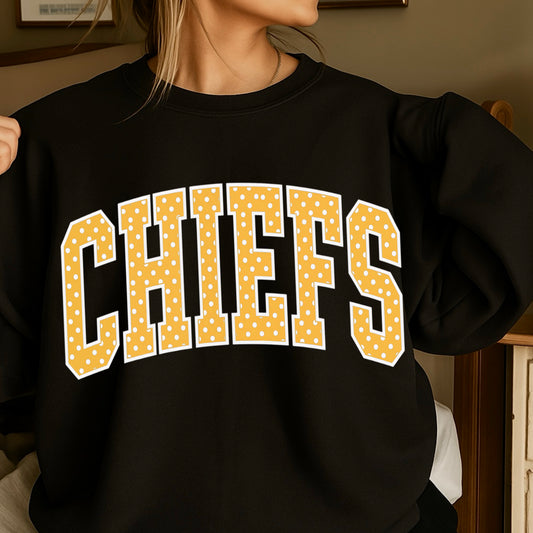 Chiefs Polka Dot Crewneck Sweatshirt