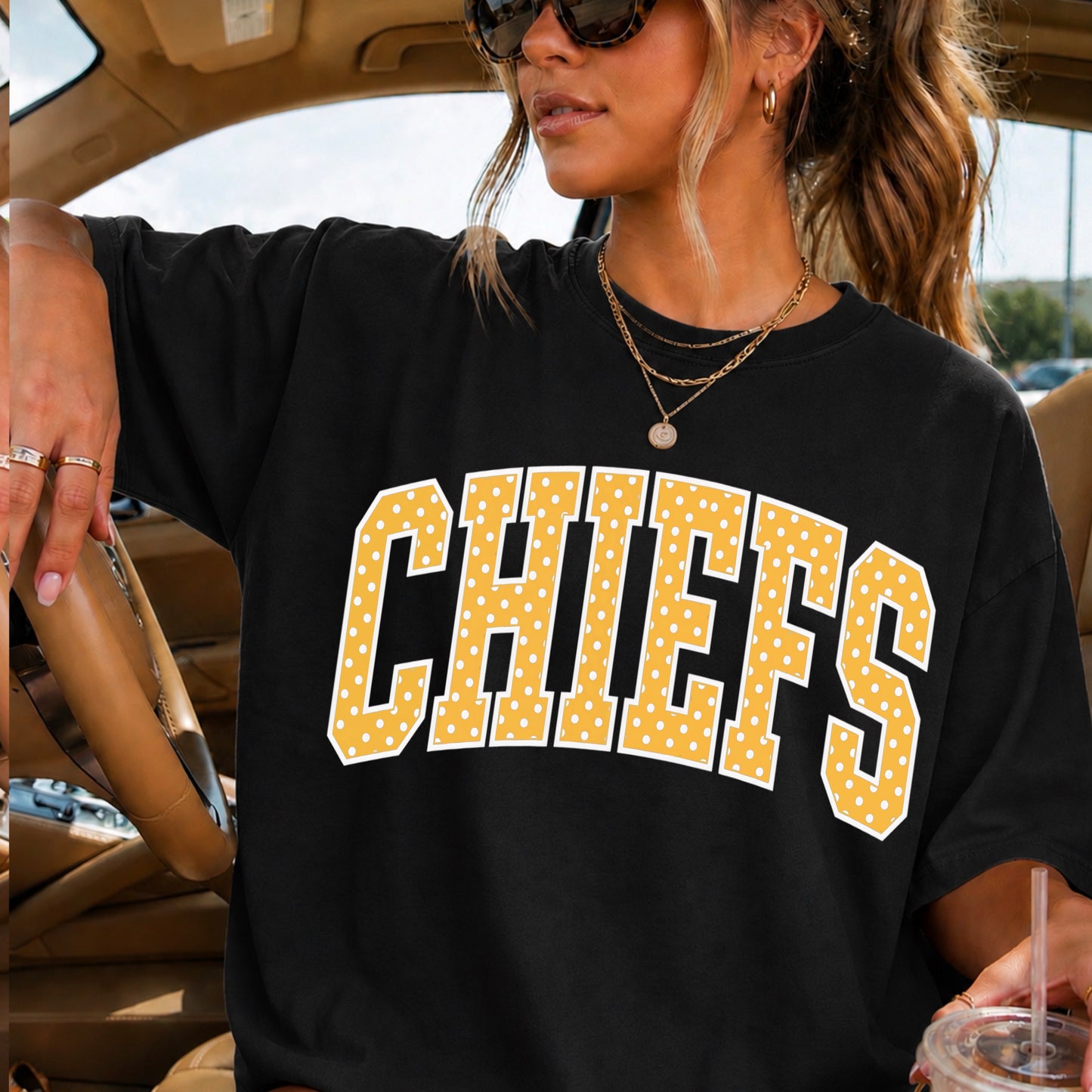 Chiefs Comfort Color Graphic Tee