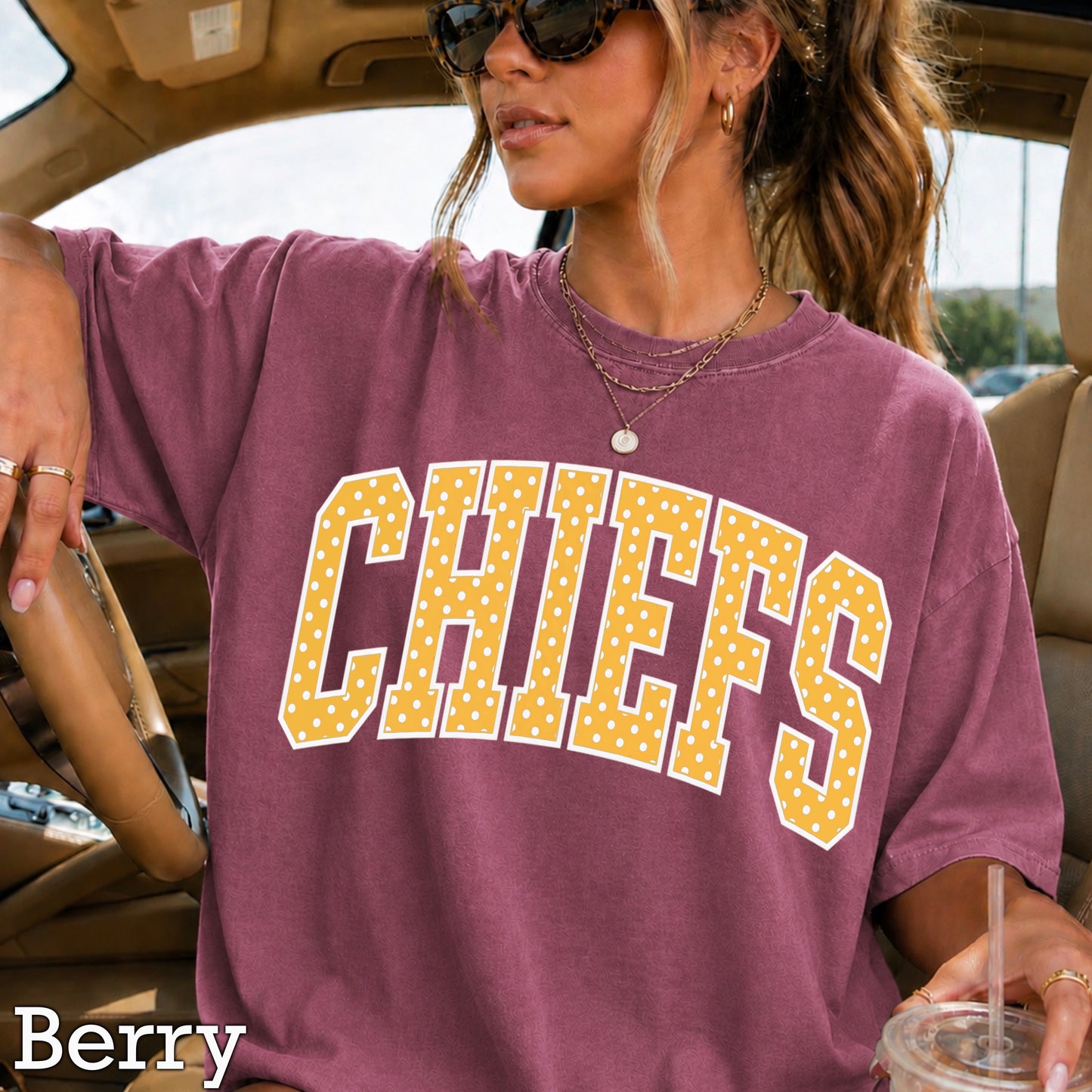 Chiefs Comfort Color Graphic Tee