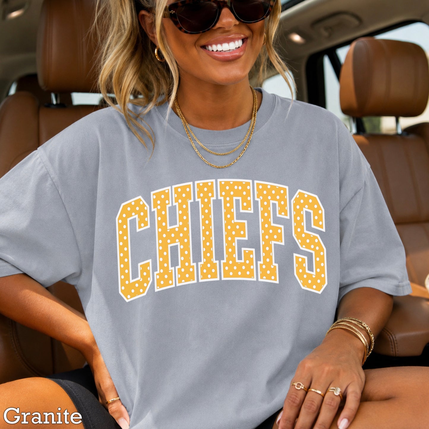 Chiefs Comfort Color Graphic Tee