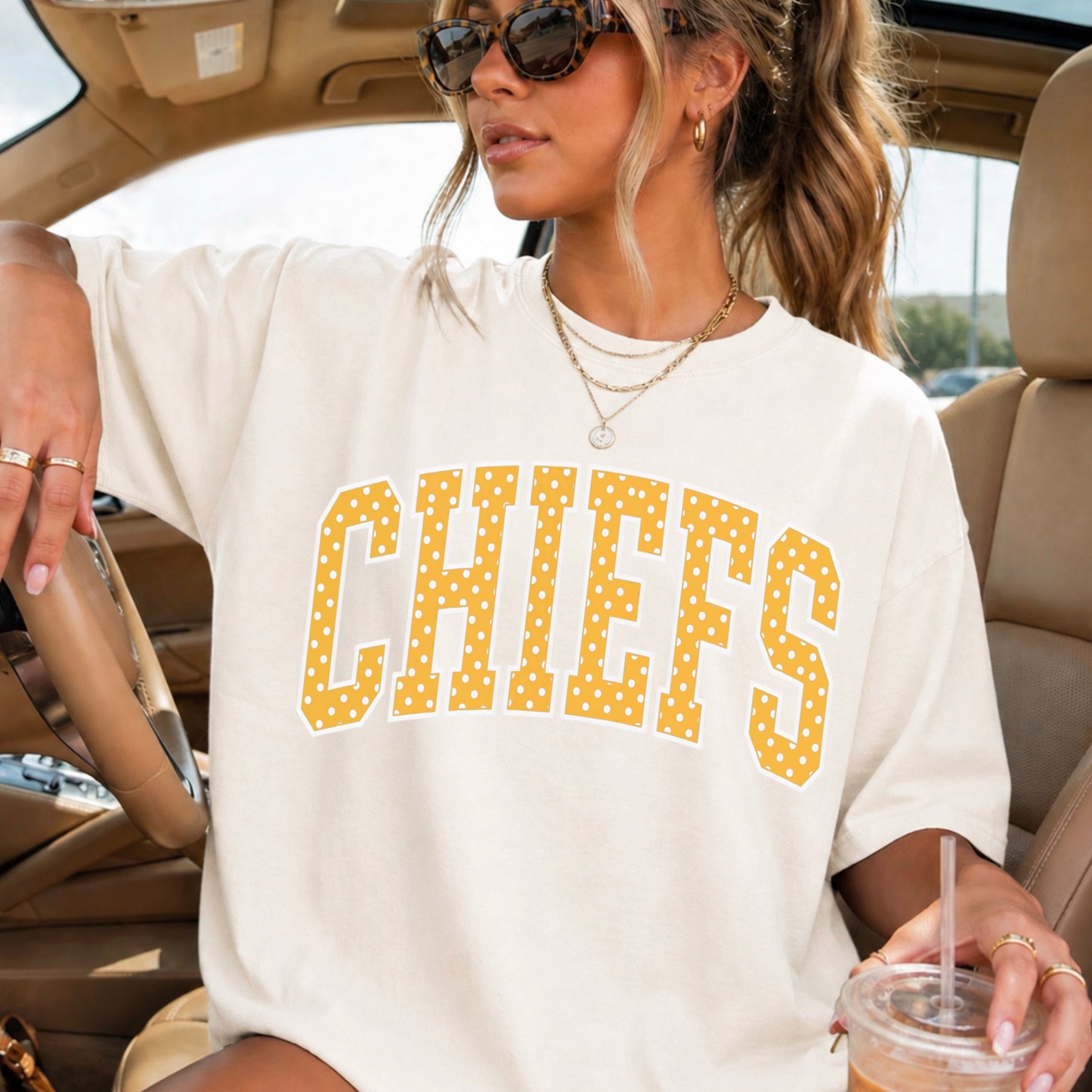 Chiefs Comfort Color Graphic Tee