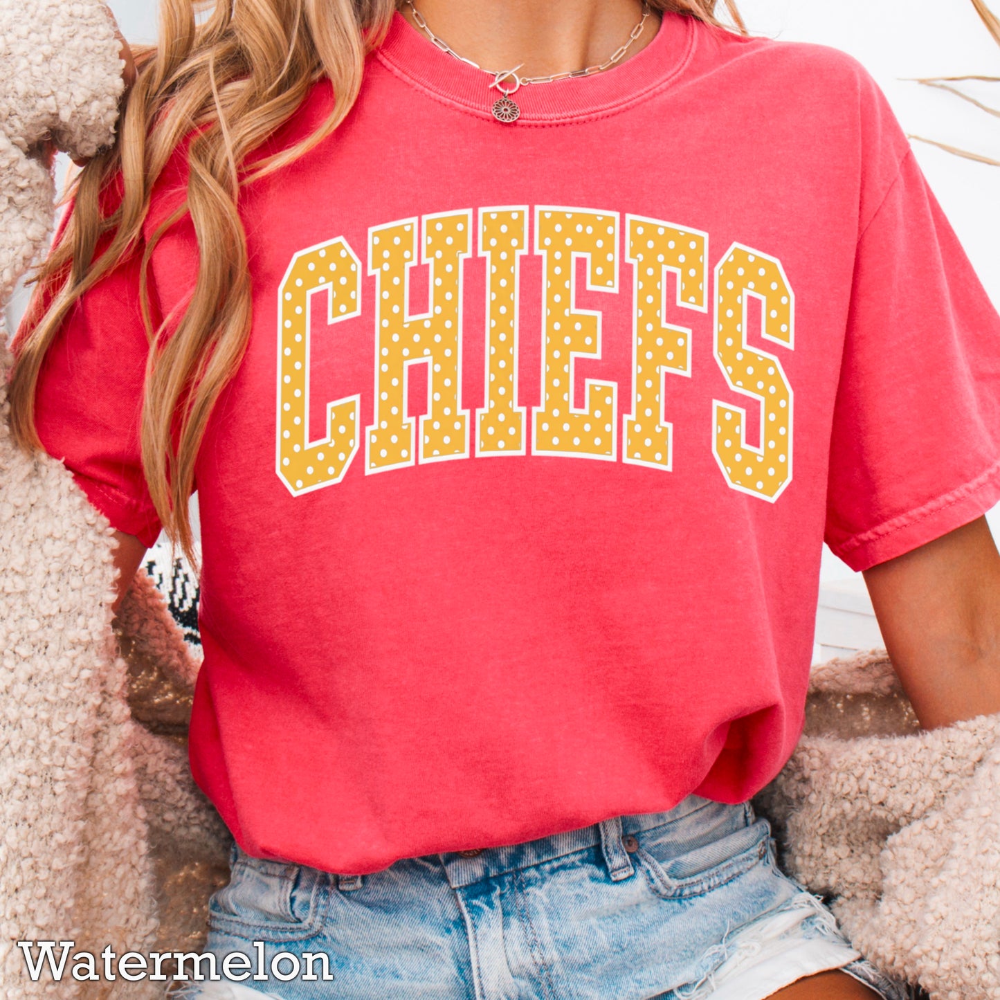 Chiefs Comfort Color Graphic Tee