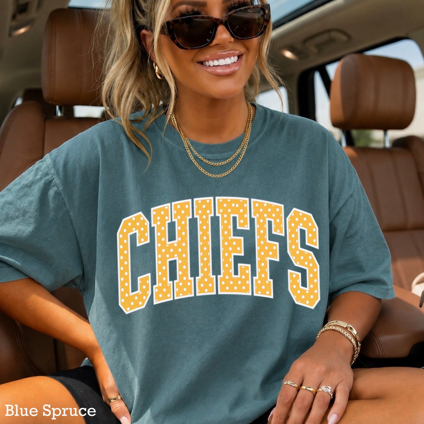 Chiefs Comfort Color Graphic Tee