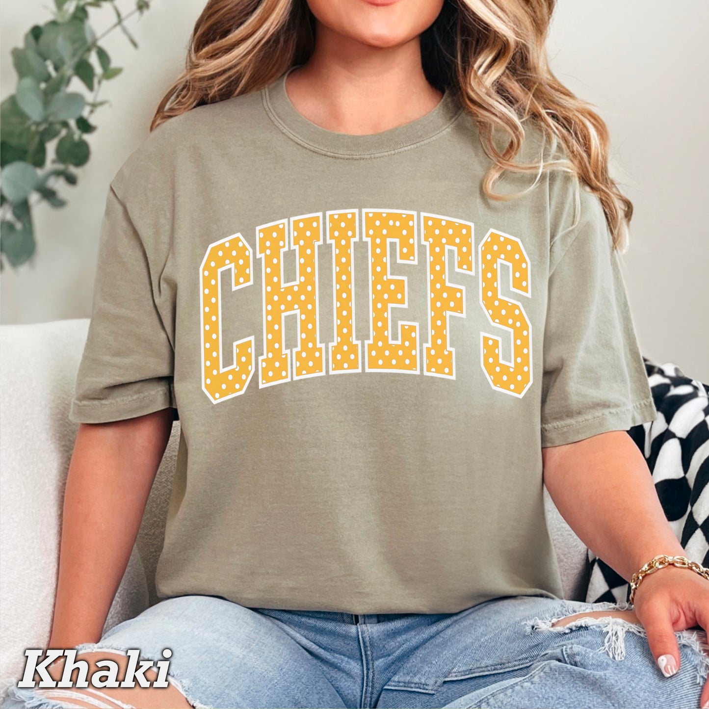 Chiefs Comfort Color Graphic Tee