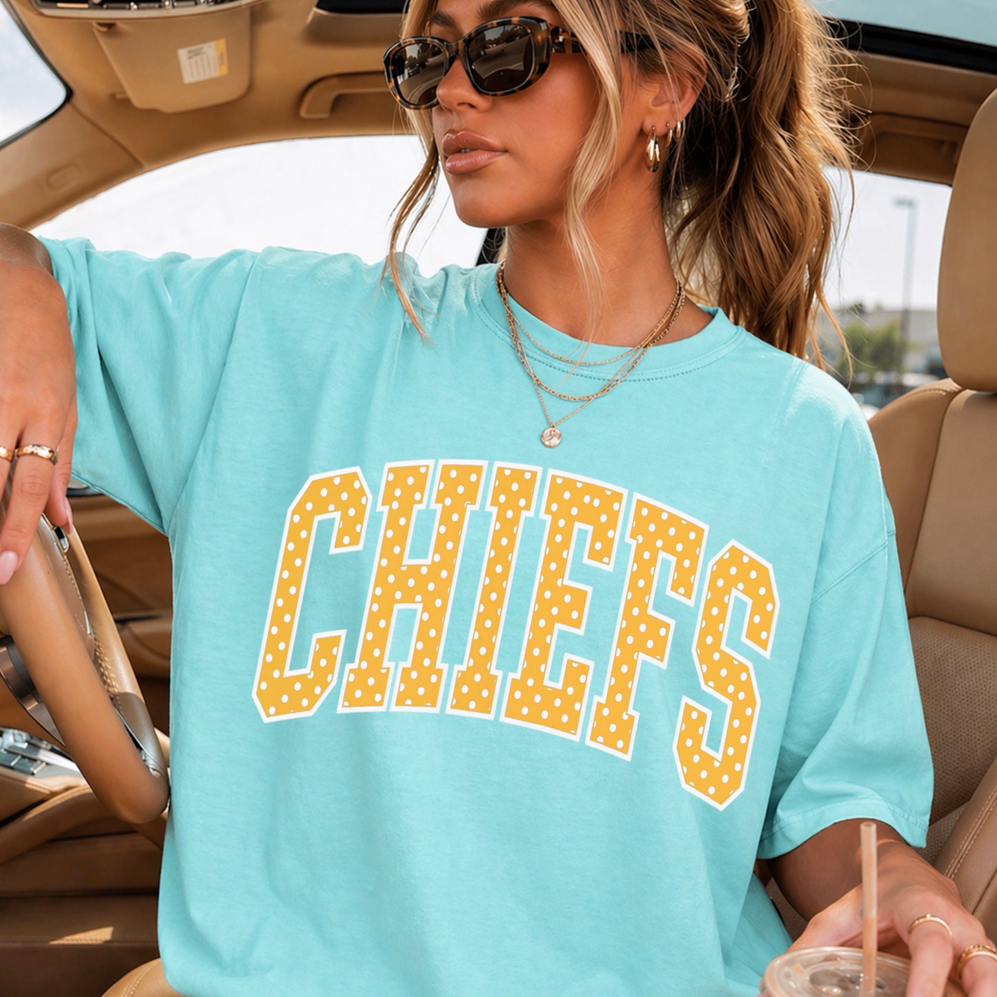 Chiefs Comfort Color Graphic Tee