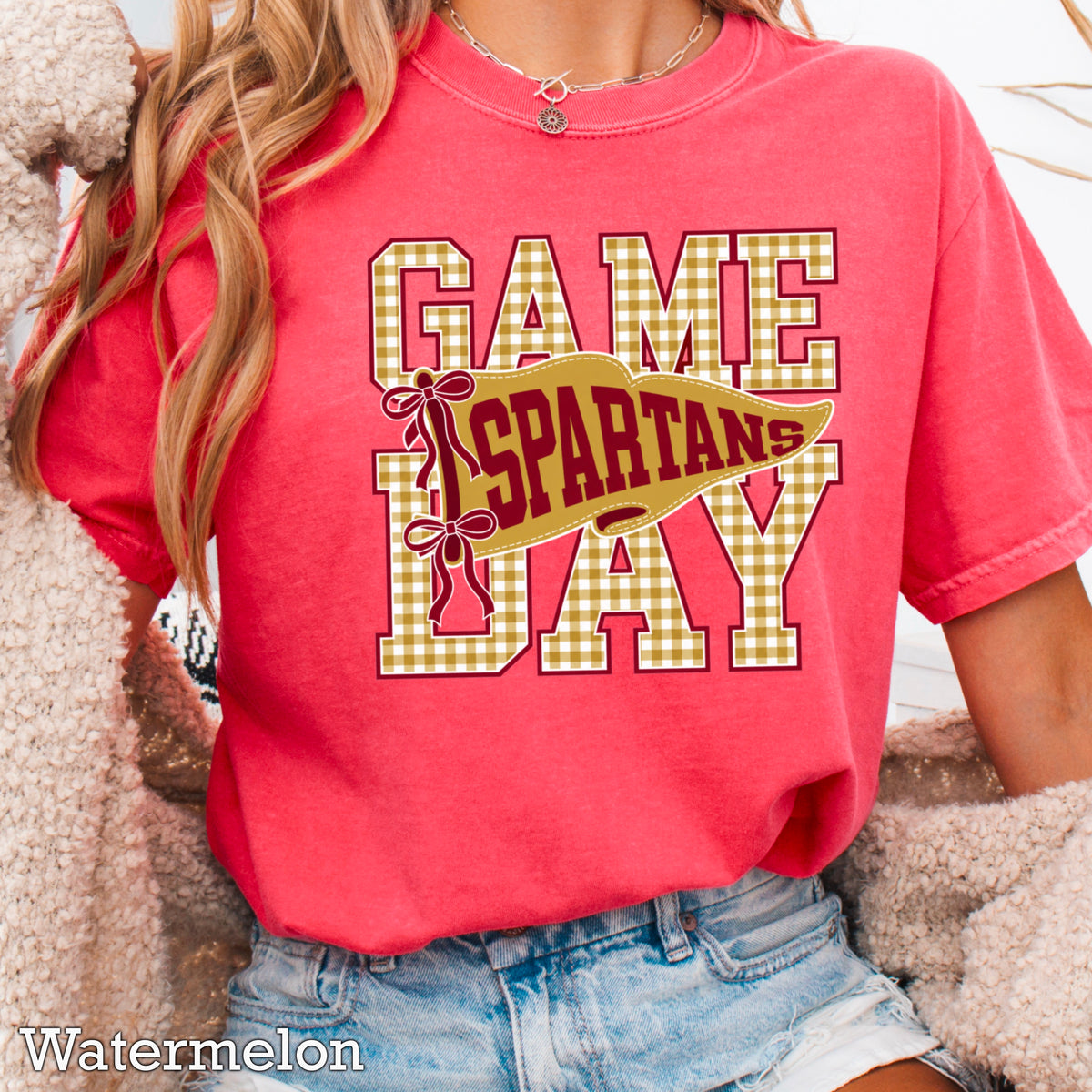 Spartans Comfort Color Graphic Tee