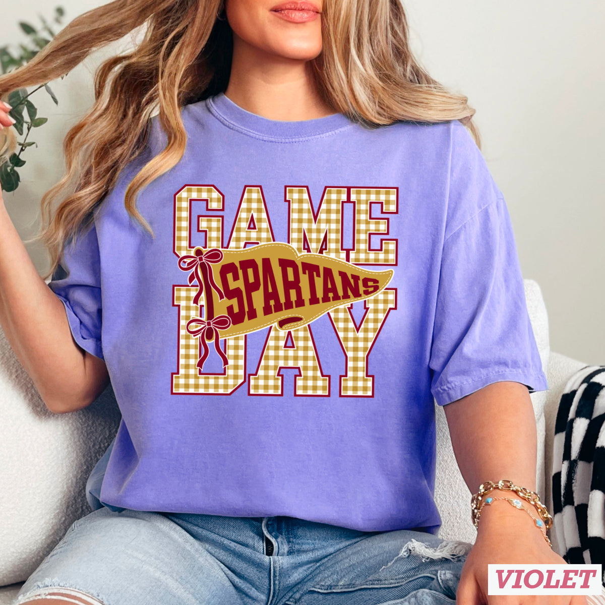 Spartans Comfort Color Graphic Tee