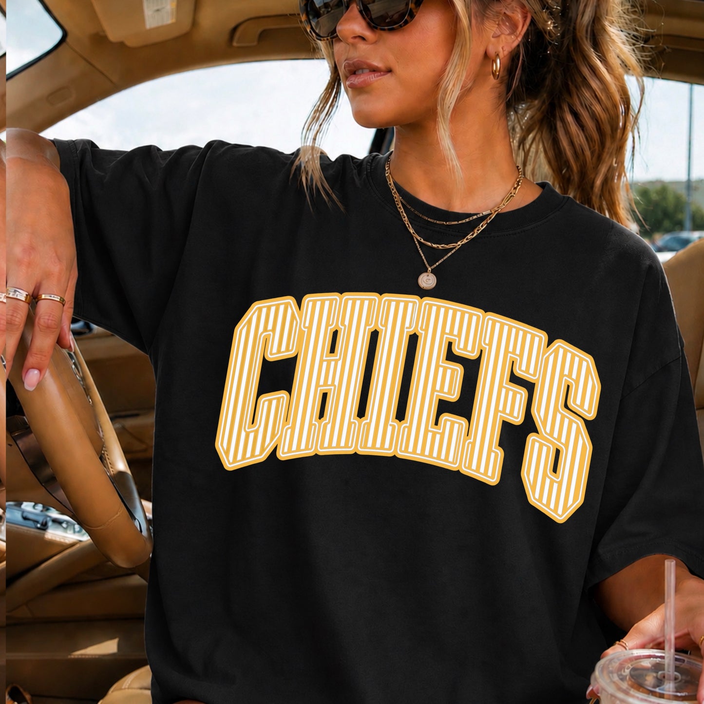 Chiefs Comfort Color Graphic Tee