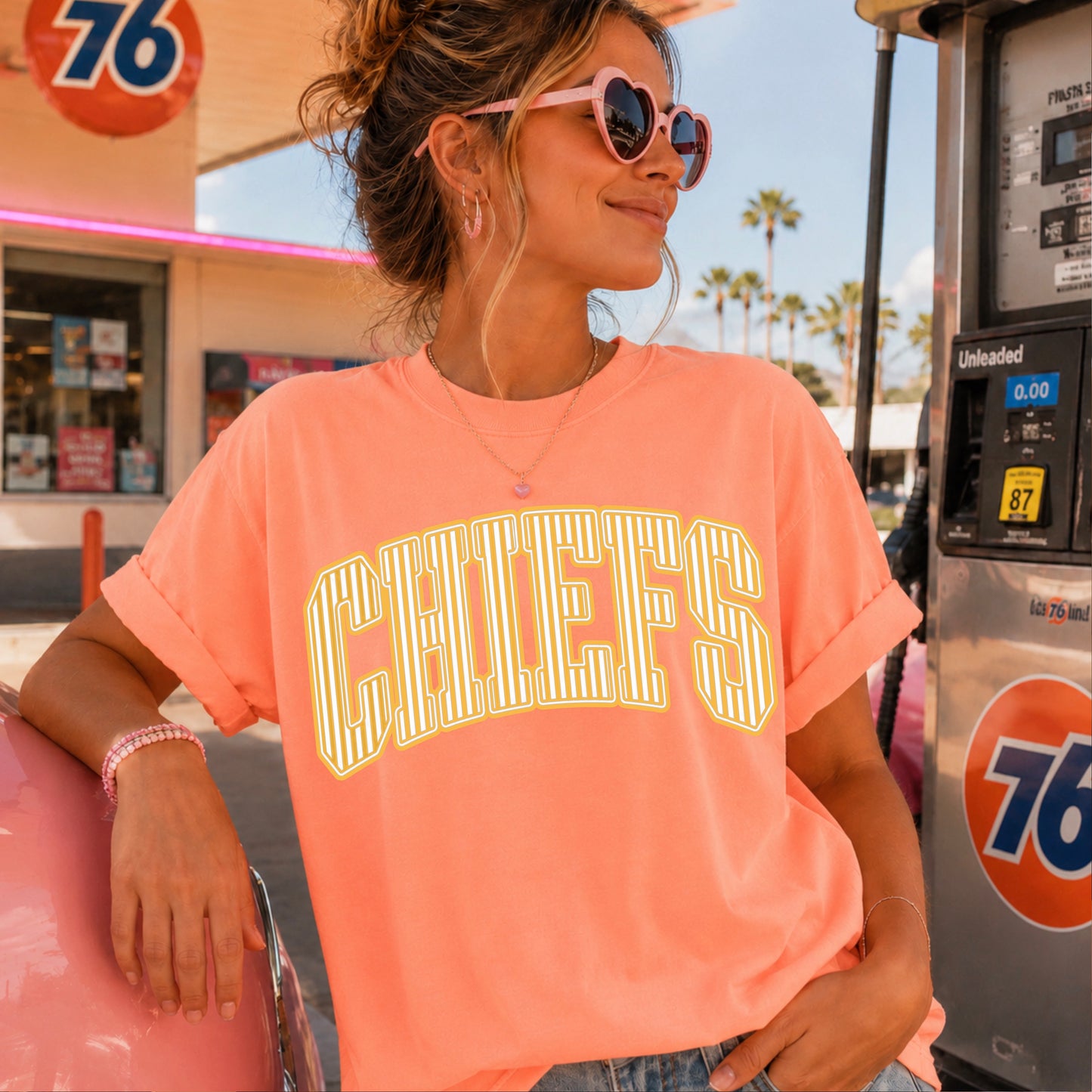 Chiefs Comfort Color Graphic Tee