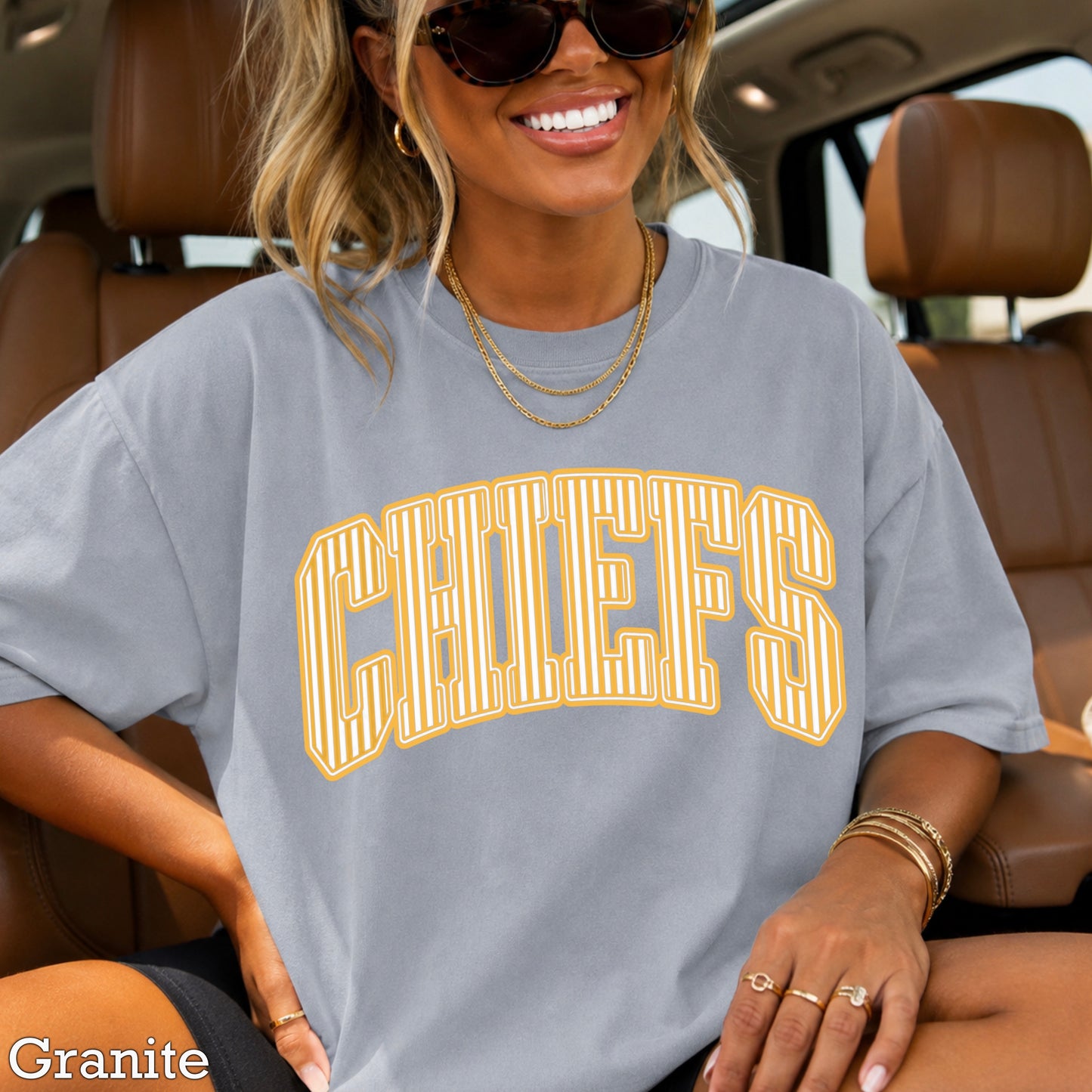 Chiefs Comfort Color Graphic Tee