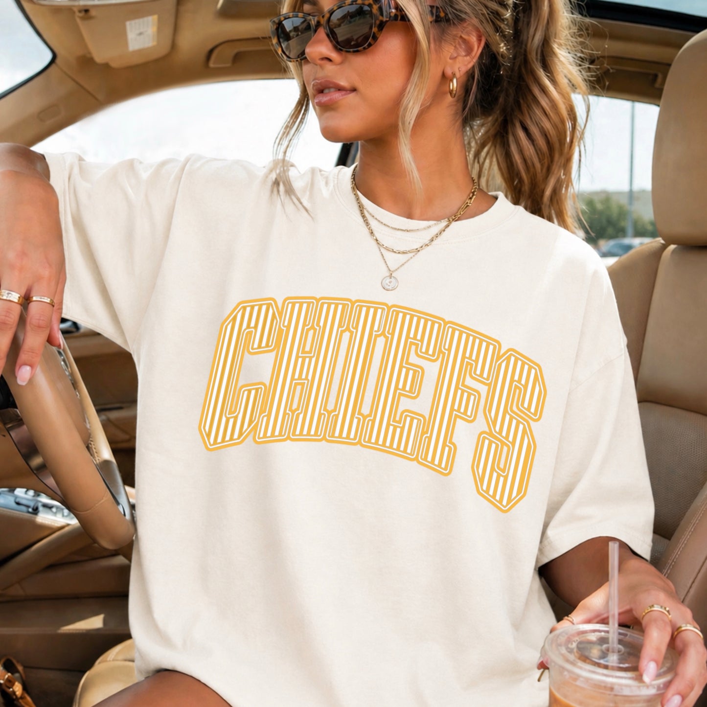 Chiefs Comfort Color Graphic Tee