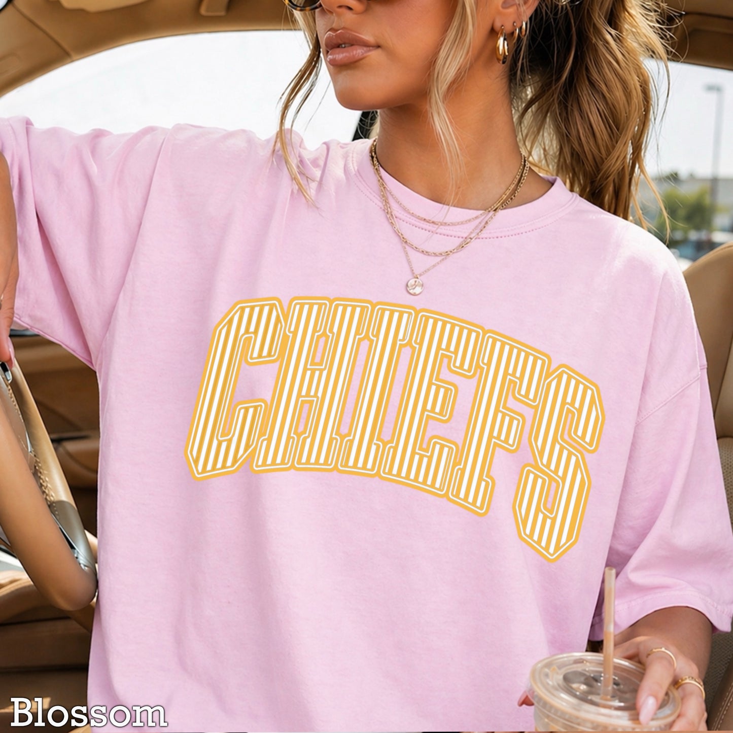Chiefs Comfort Color Graphic Tee