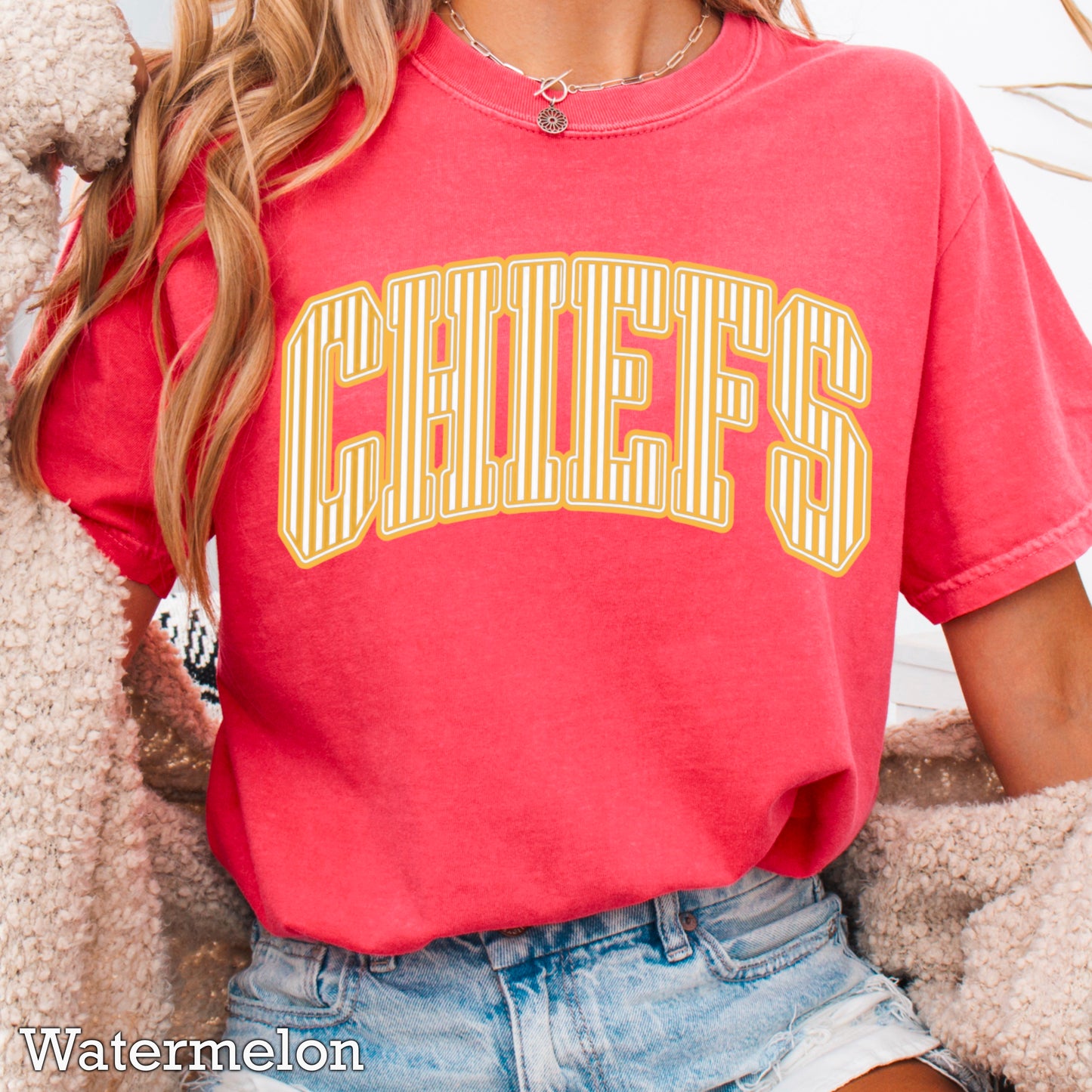 Chiefs Comfort Color Graphic Tee