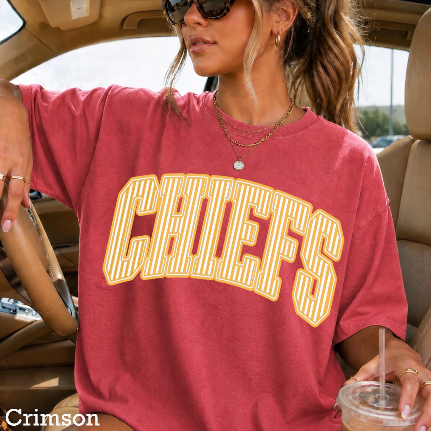 Chiefs Comfort Color Graphic Tee