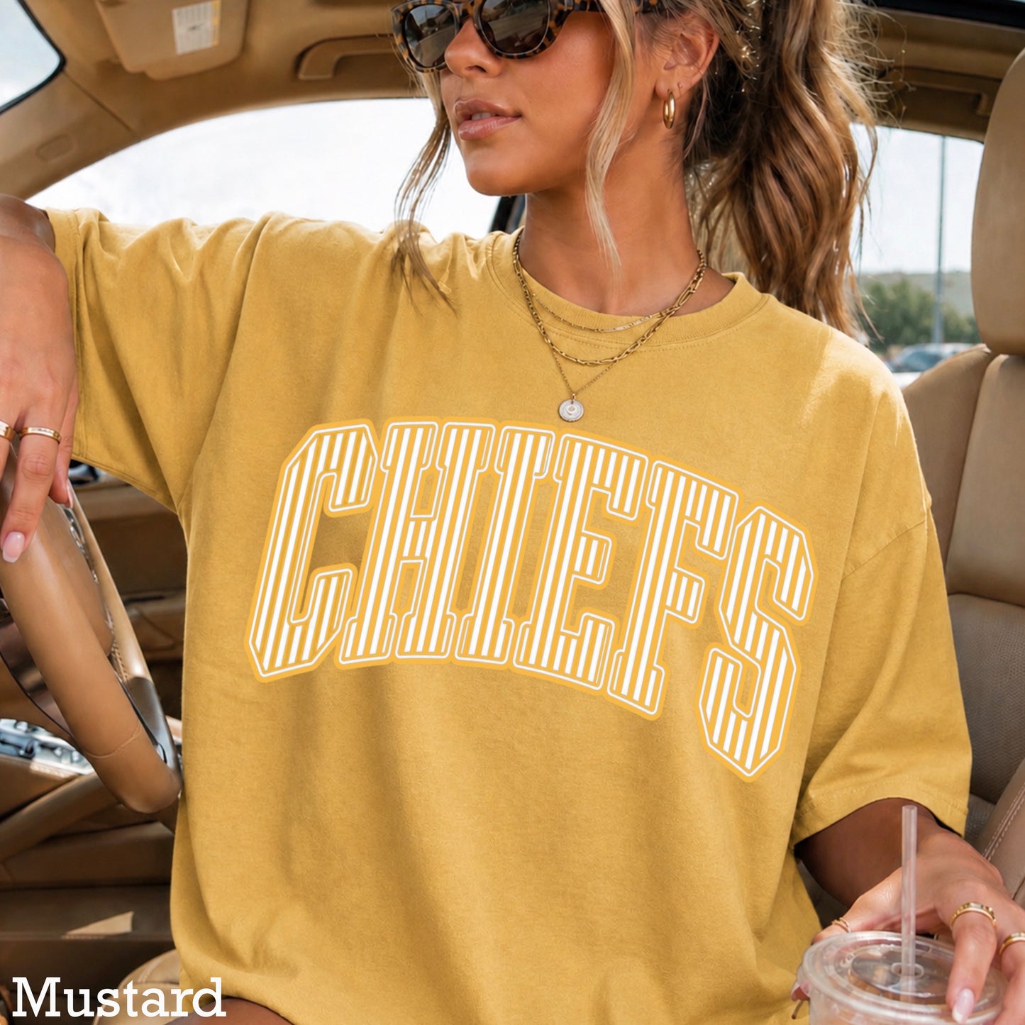 Chiefs Comfort Color Graphic Tee