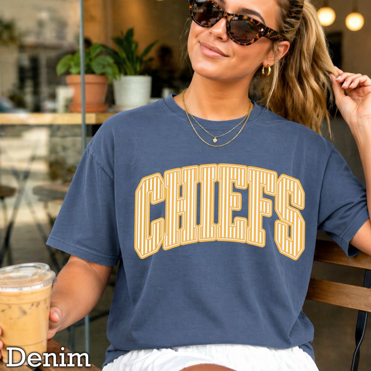 Chiefs Comfort Color Graphic Tee