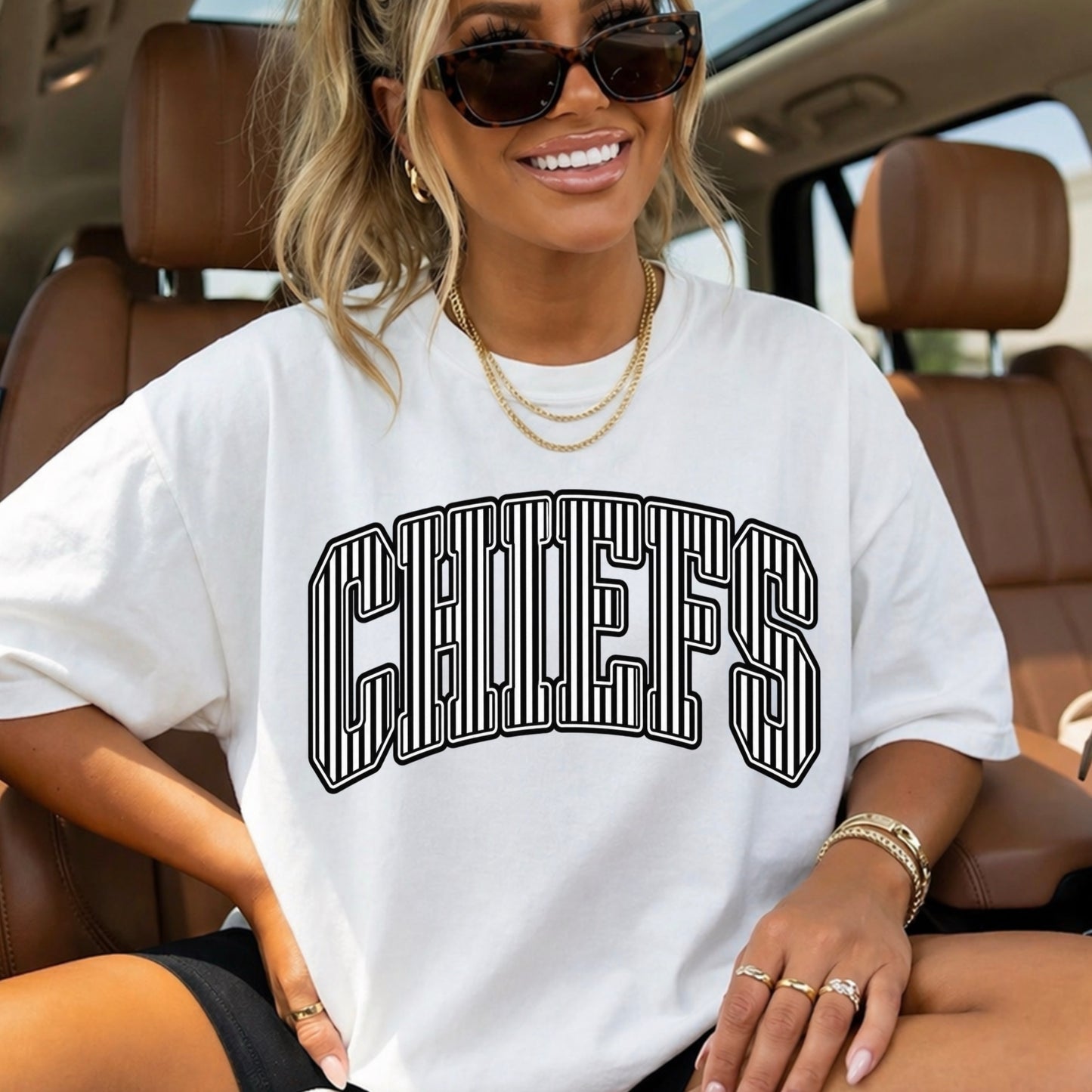 Chiefs Comfort Color Graphic Tee