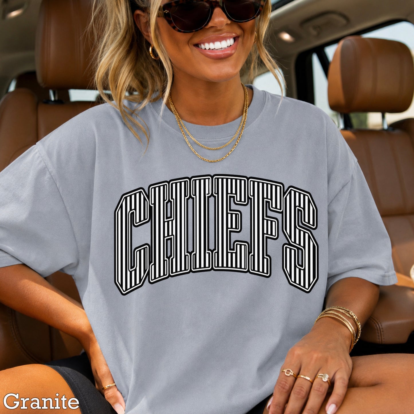 Chiefs Comfort Color Graphic Tee