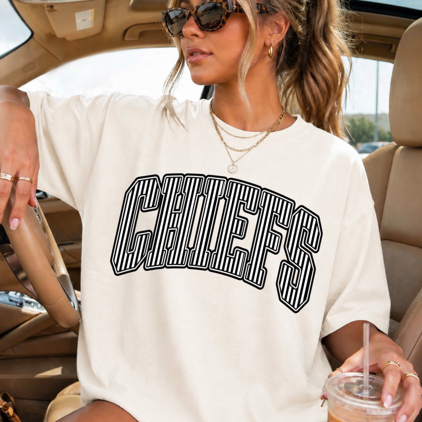 Chiefs Comfort Color Graphic Tee
