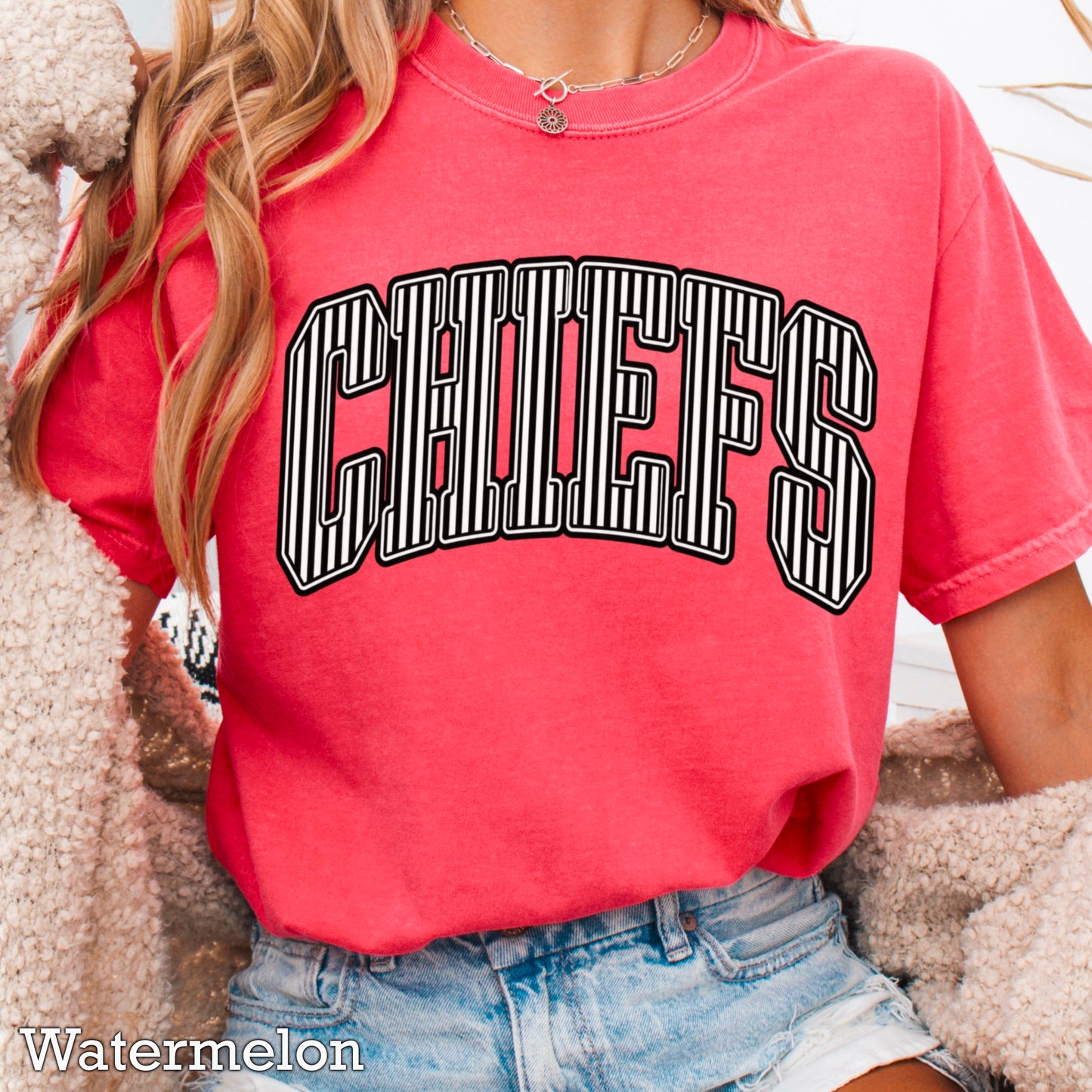 Chiefs Comfort Color Graphic Tee