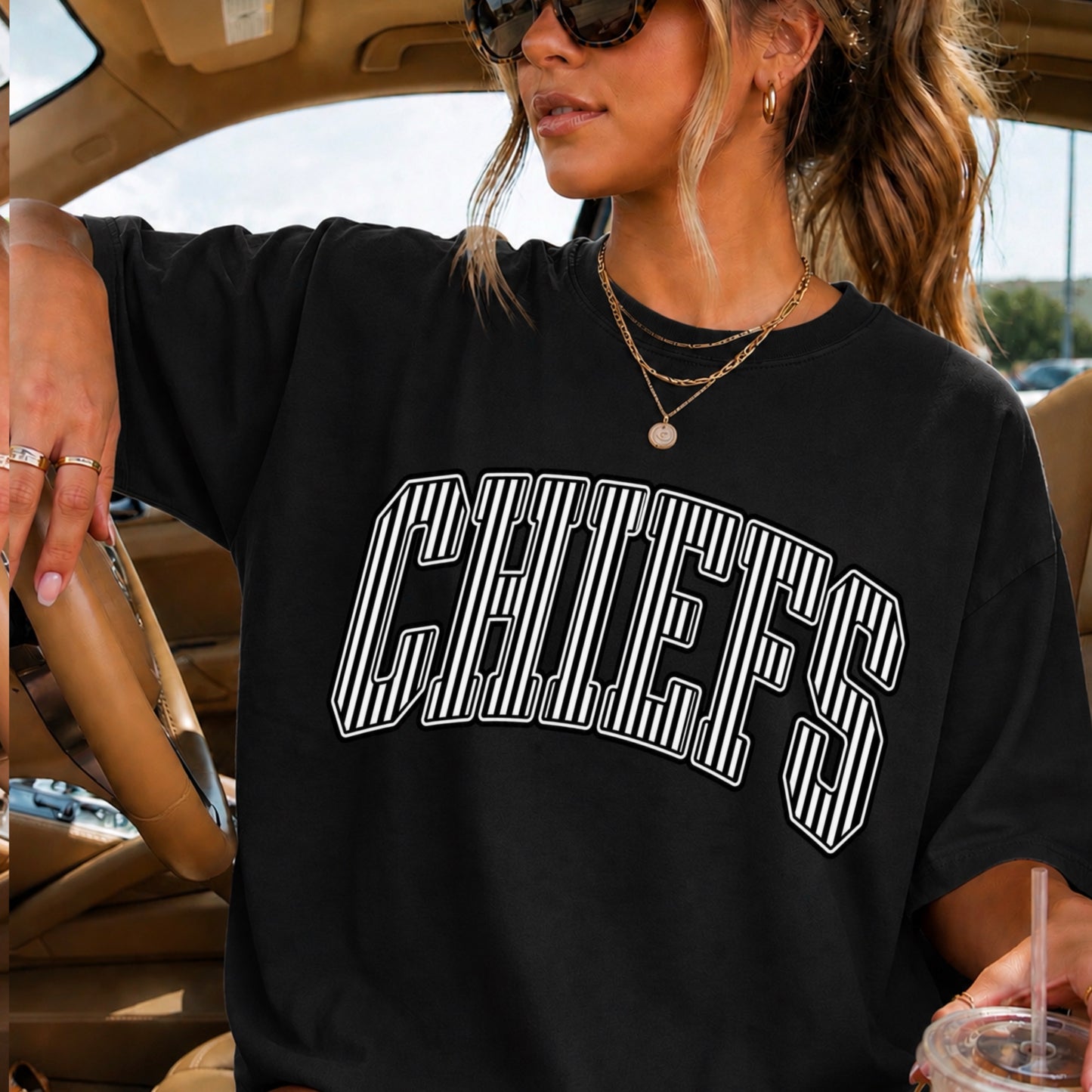 Chiefs Comfort Color Graphic Tee