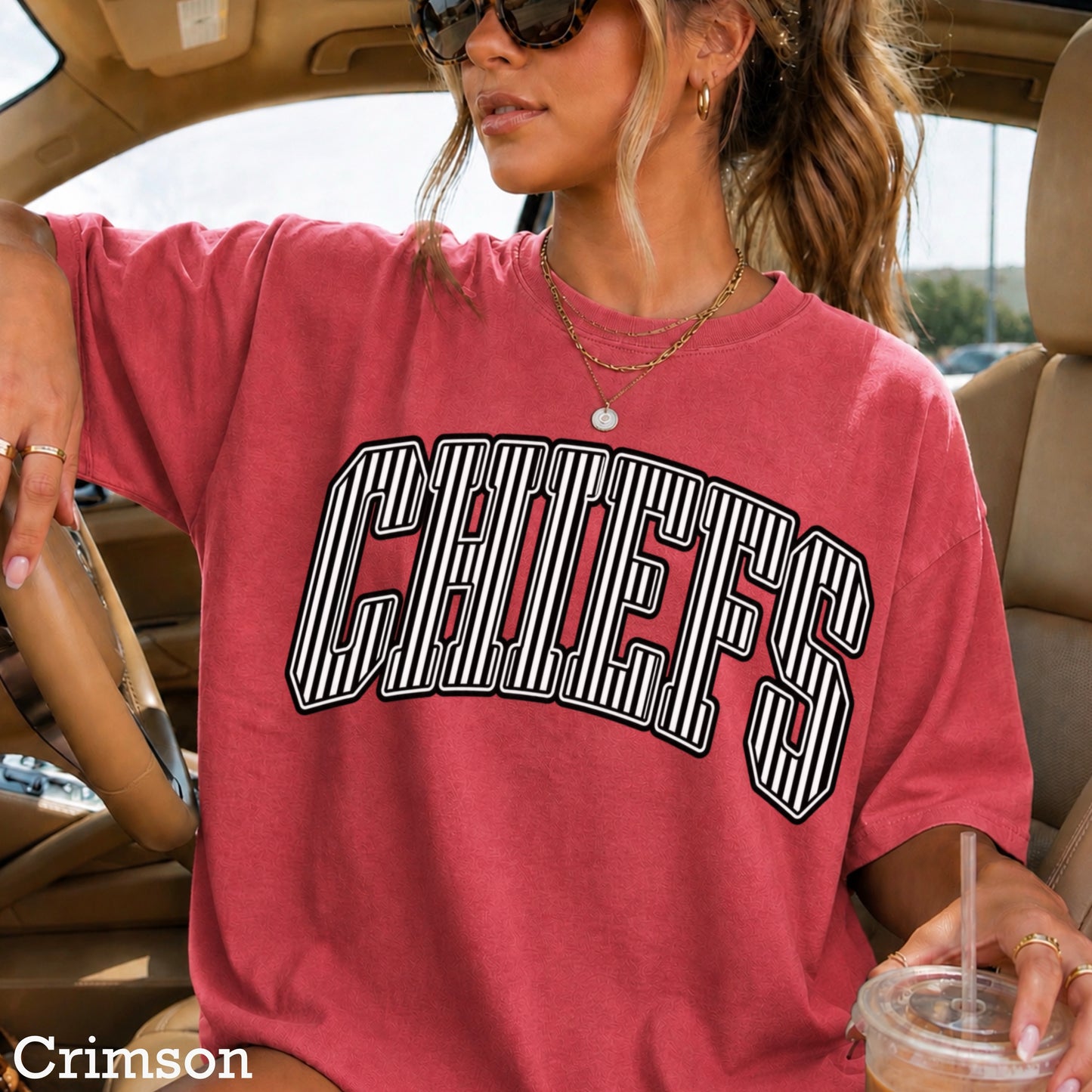 Chiefs Comfort Color Graphic Tee