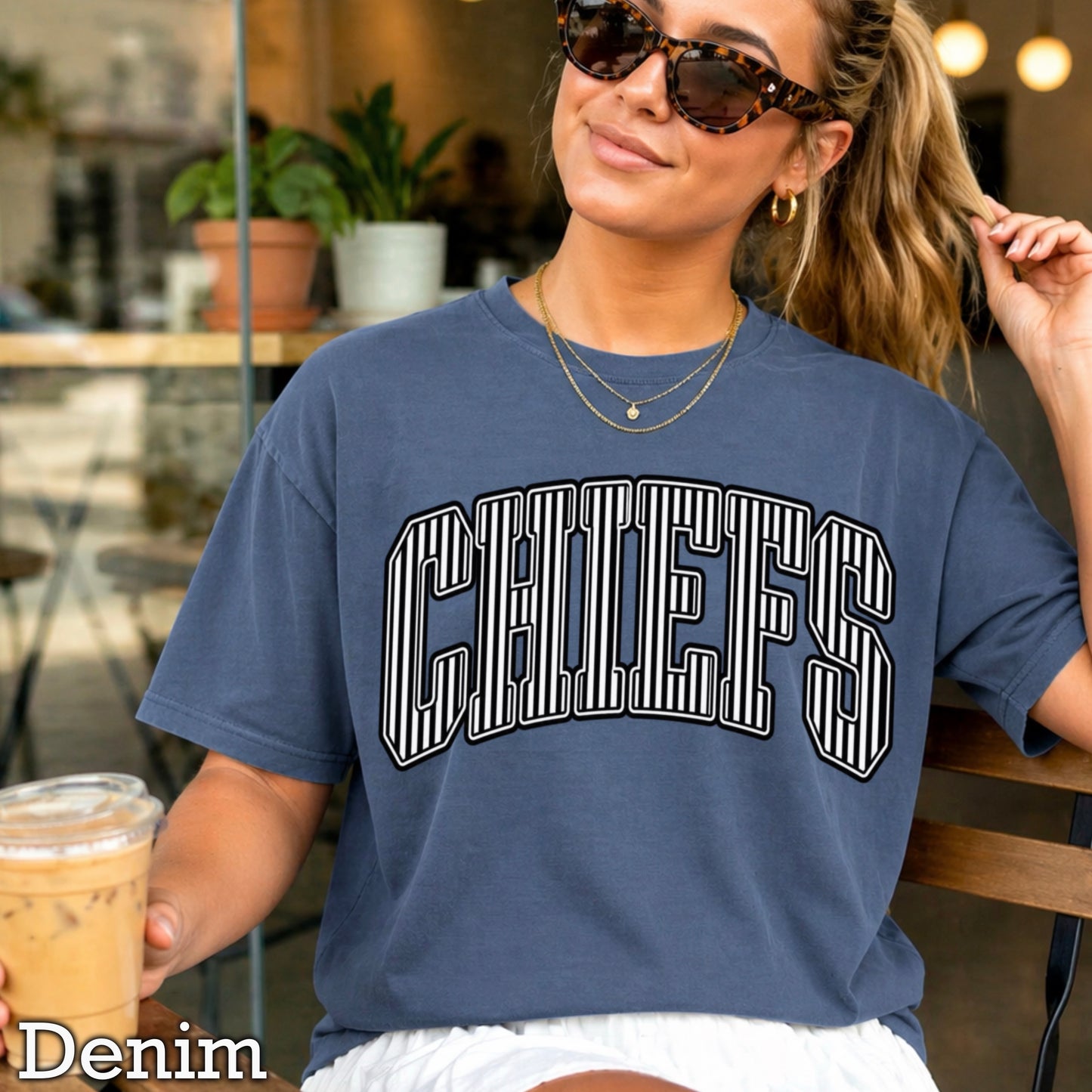 Chiefs Comfort Color Graphic Tee