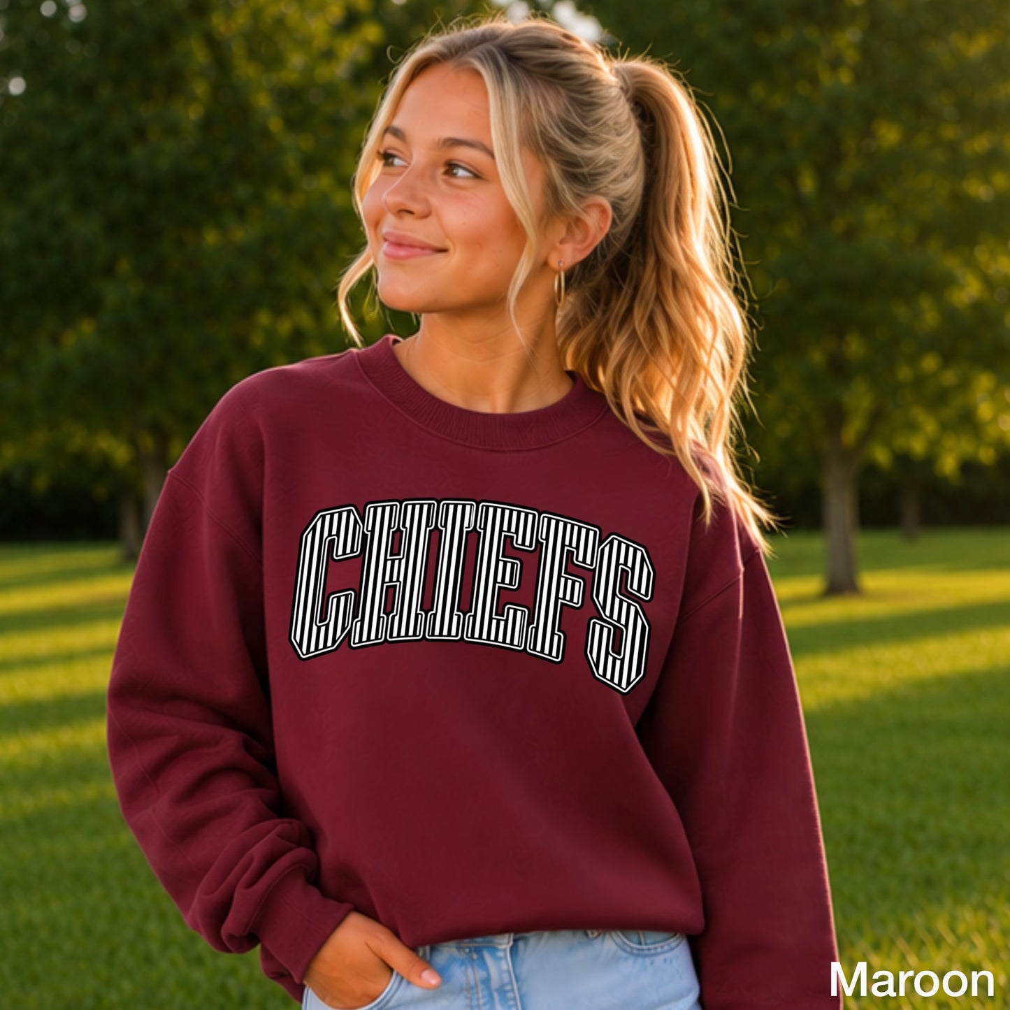 Chiefs Youth Crewneck Sweatshirt