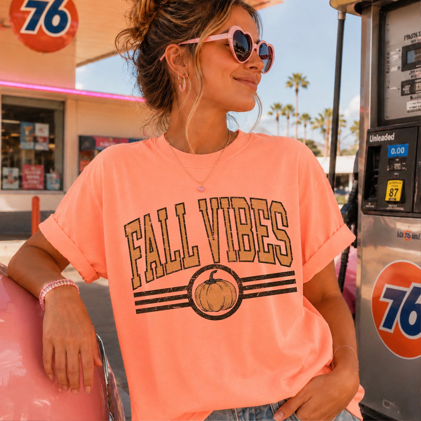 Fall Vibes Comfort Color Graphic Tee