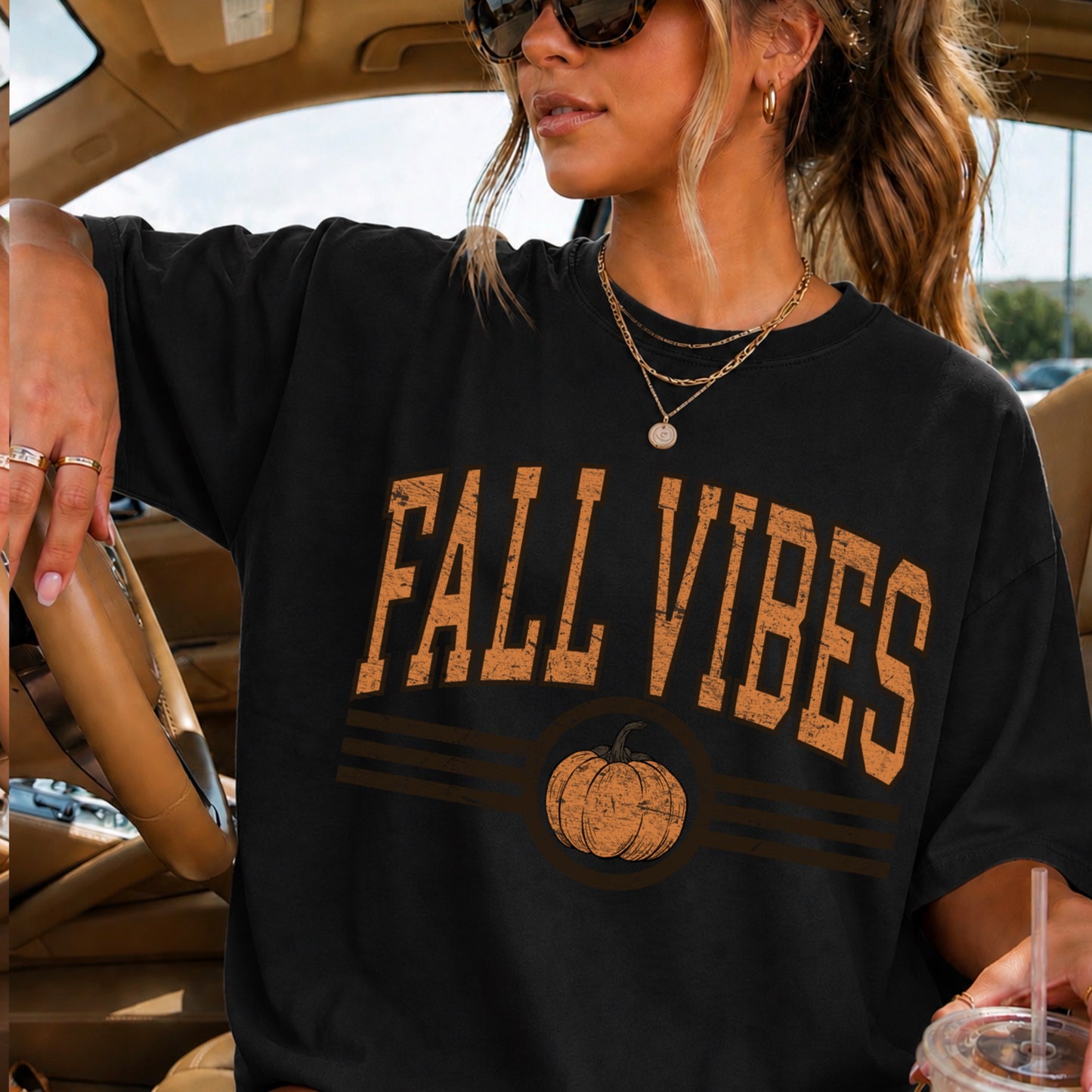 Fall Vibes Comfort Color Graphic Tee