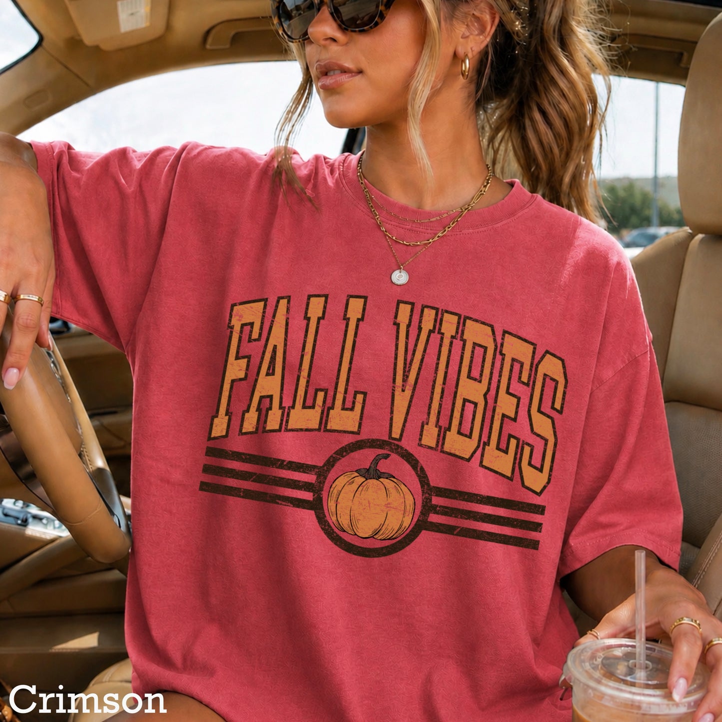Fall Vibes Comfort Color Graphic Tee
