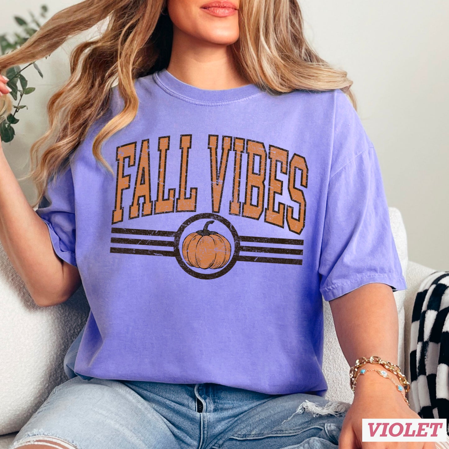 Fall Vibes Comfort Color Graphic Tee